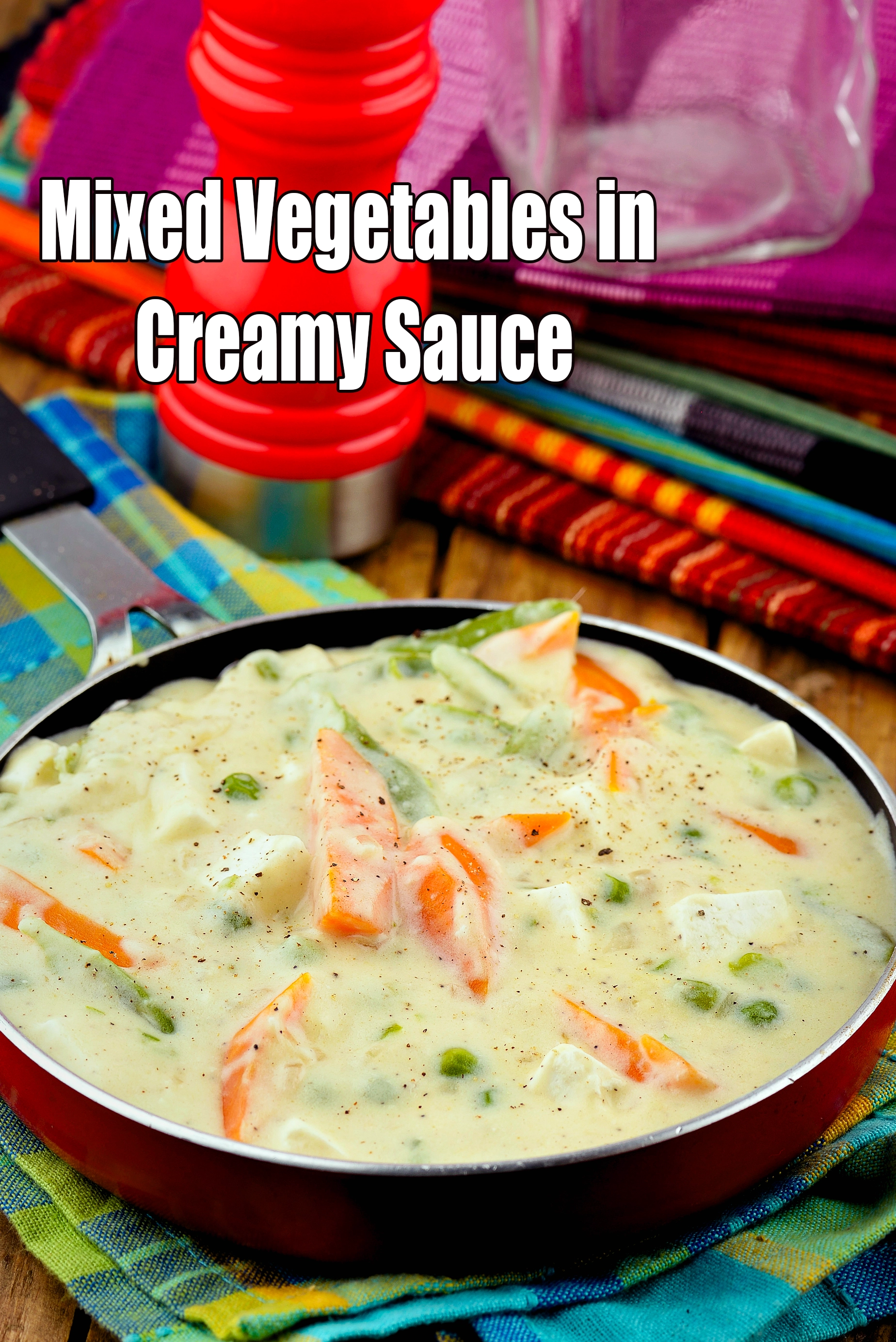 Mixed Vegetables in Creamy Sauce recipe