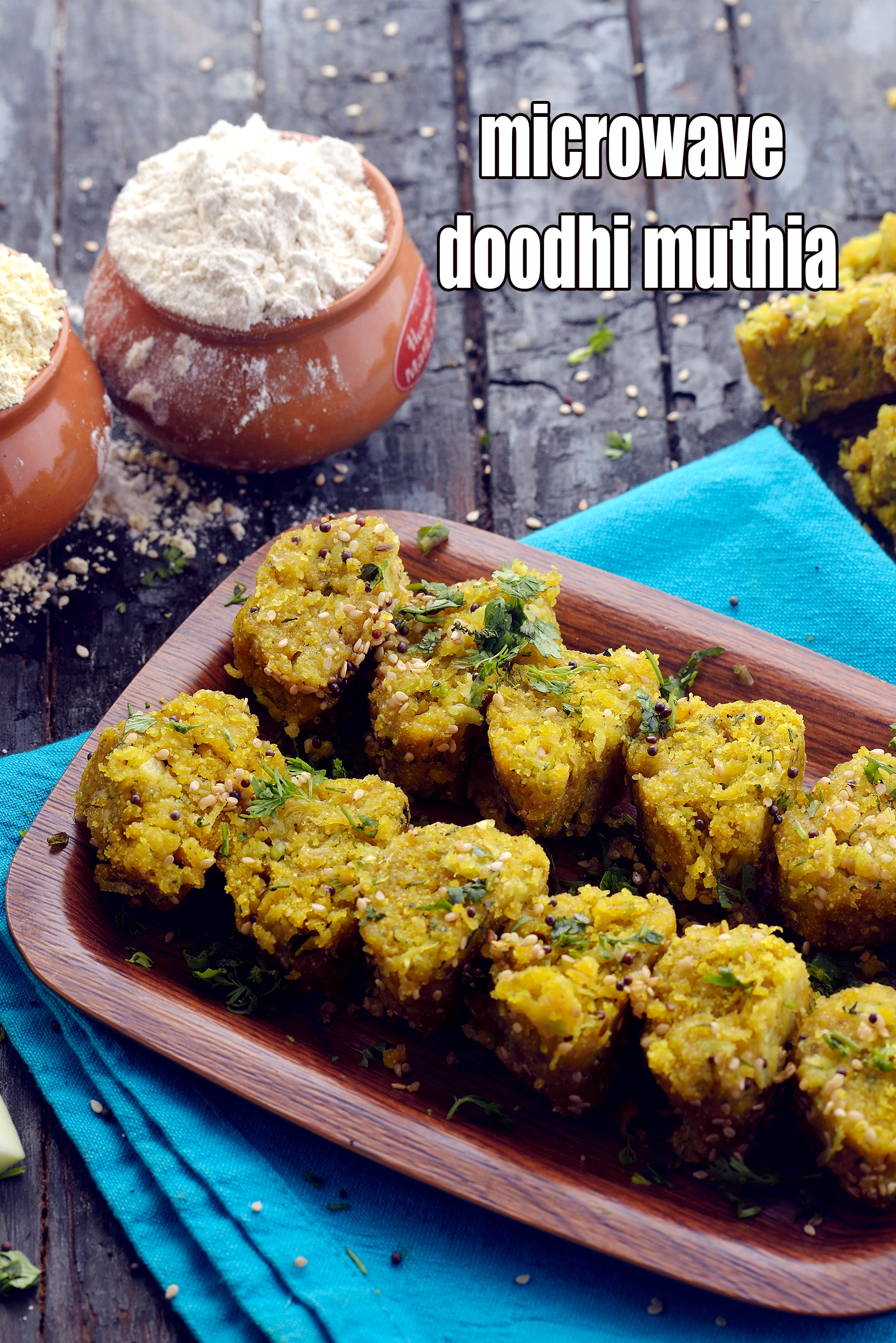 microwave doodhi muthia | quick lauki muthia | doodhi na muthia |