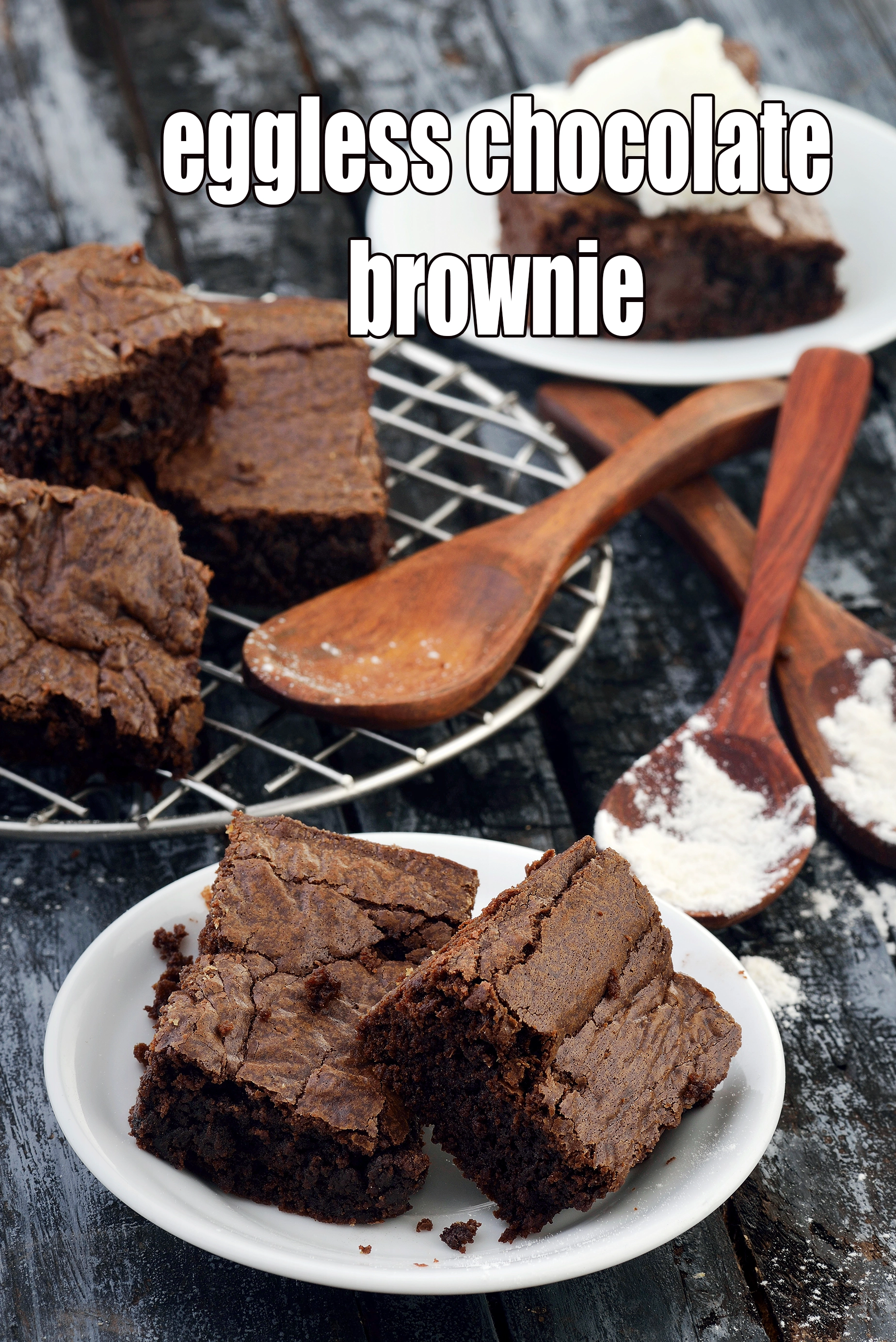 Eggless  Chocolate Brownie Recipe, Eggless Chocolate Brownie in Microwave