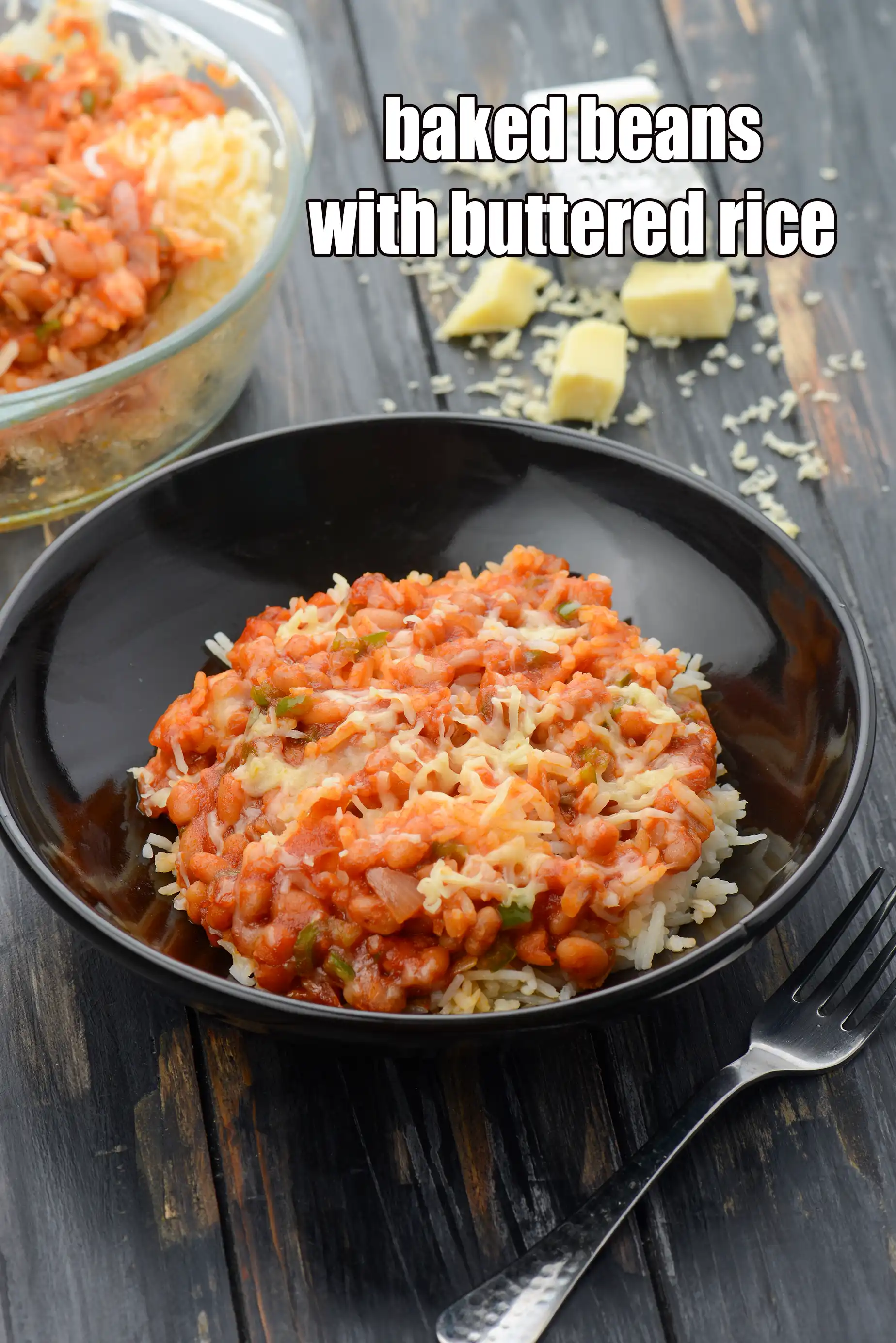 baked beans with buttered rice recipe | bean vegetable rice | canned baked beans and rice |