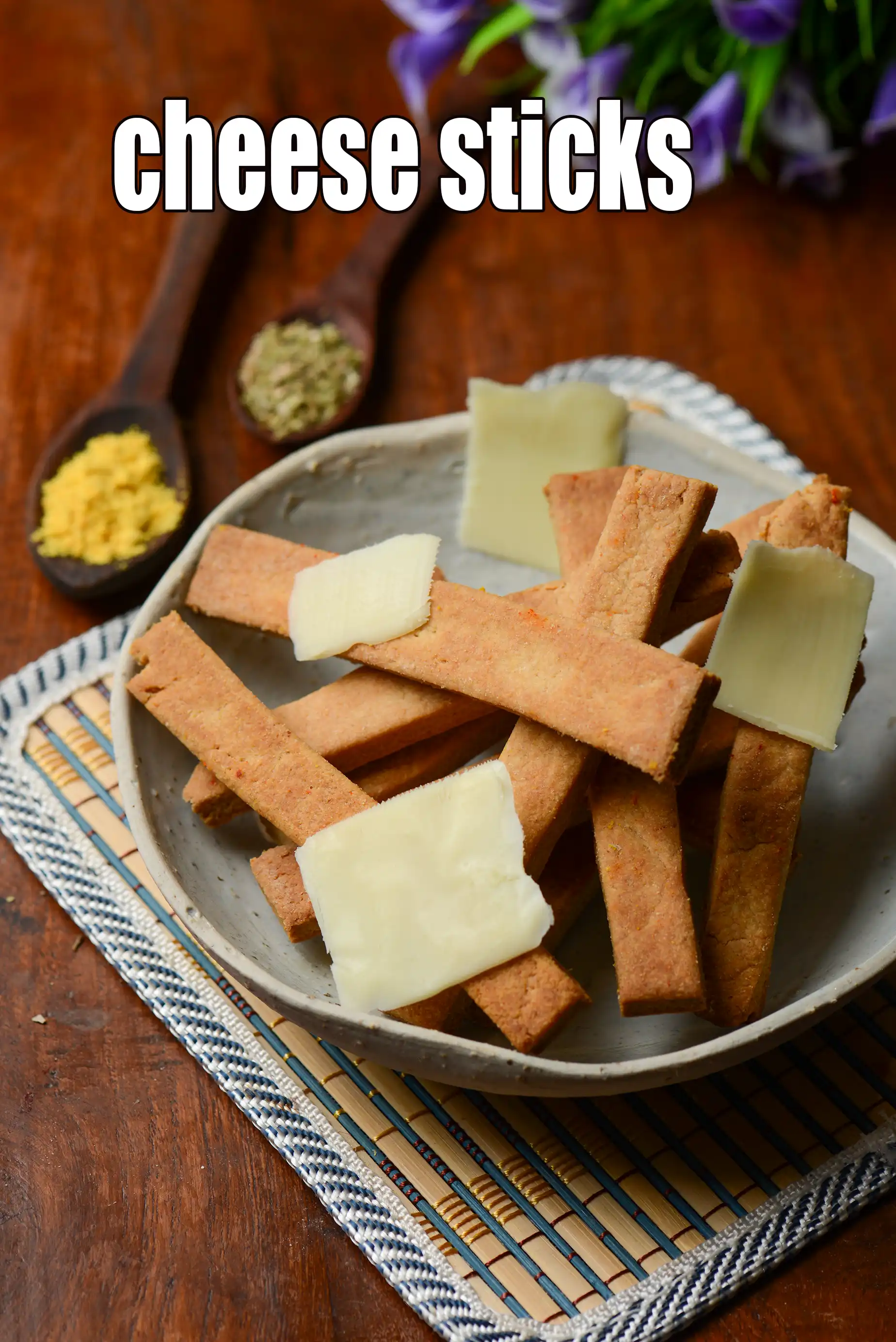 cheese sticks recipe | eggless Indian cheese straw with wheat flour | Â homemade cheese sticks |