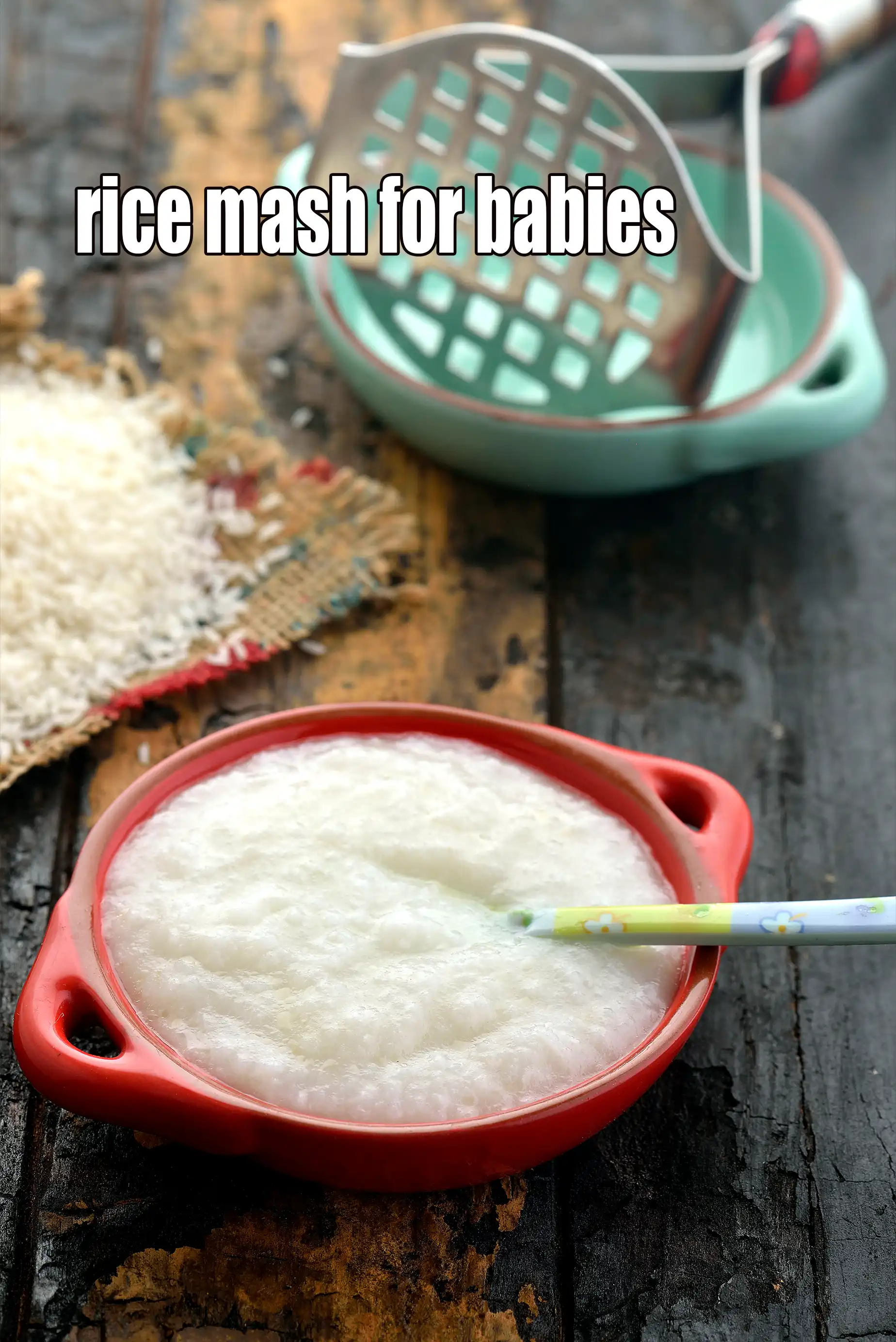 rice mash for babies | mashed rice for babies | soft food for infants  |