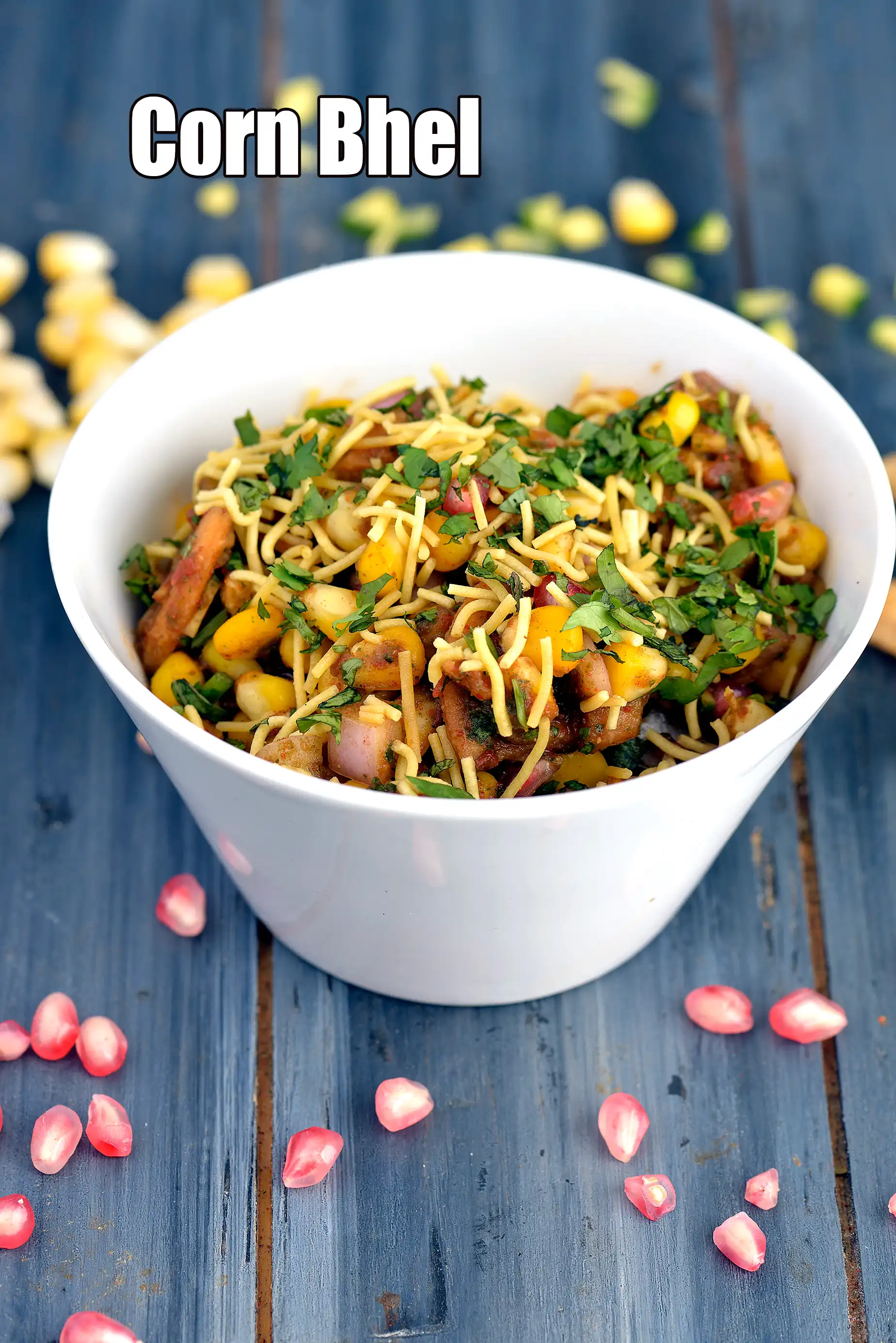 corn bhel recipe | fresh corn bhel | corn chaat |