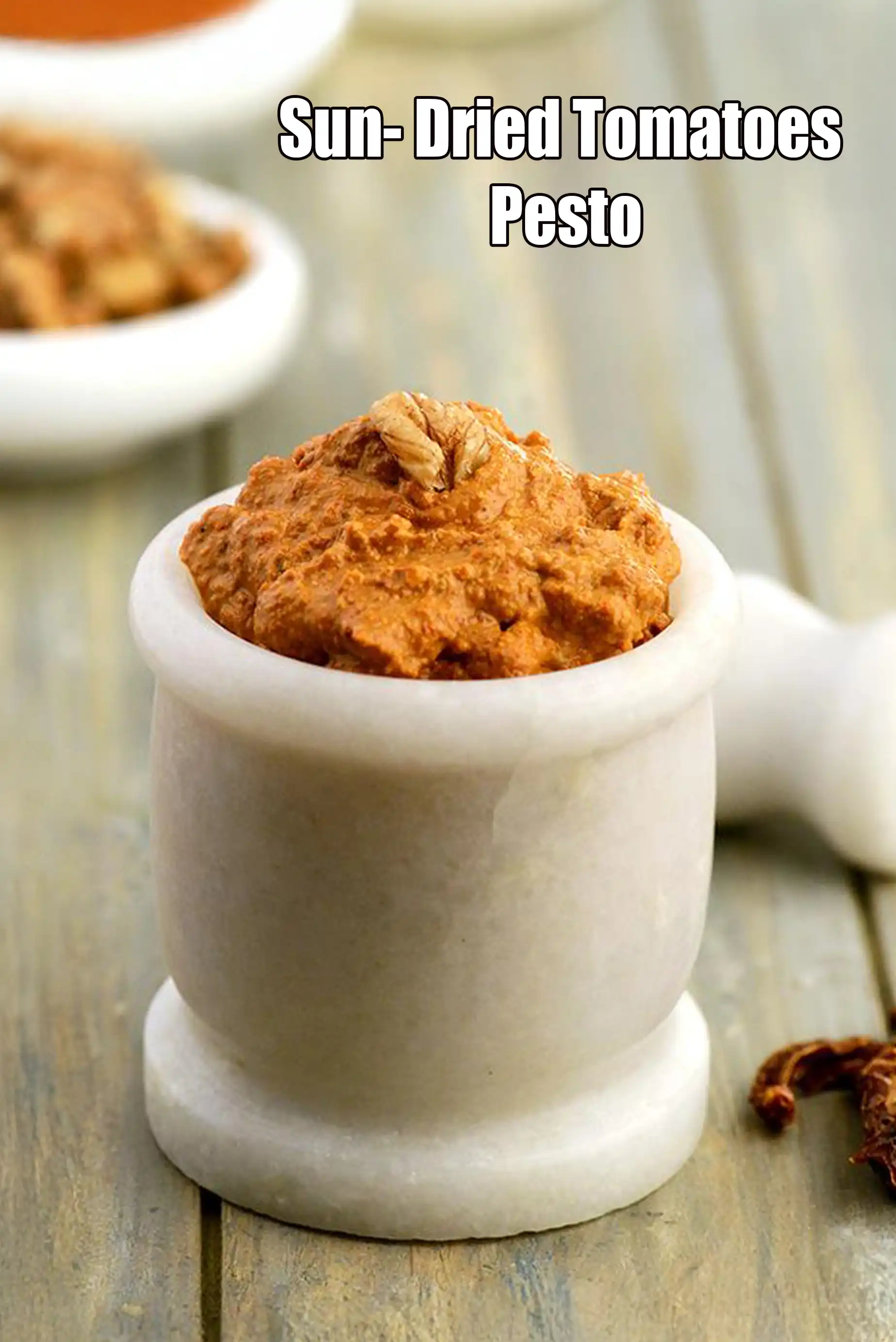 Sun- Dried Tomatoes Pesto recipe | Italian Tomato Pesto (when made with sun-dried tomatoes) | Sicilian Red Pesto |