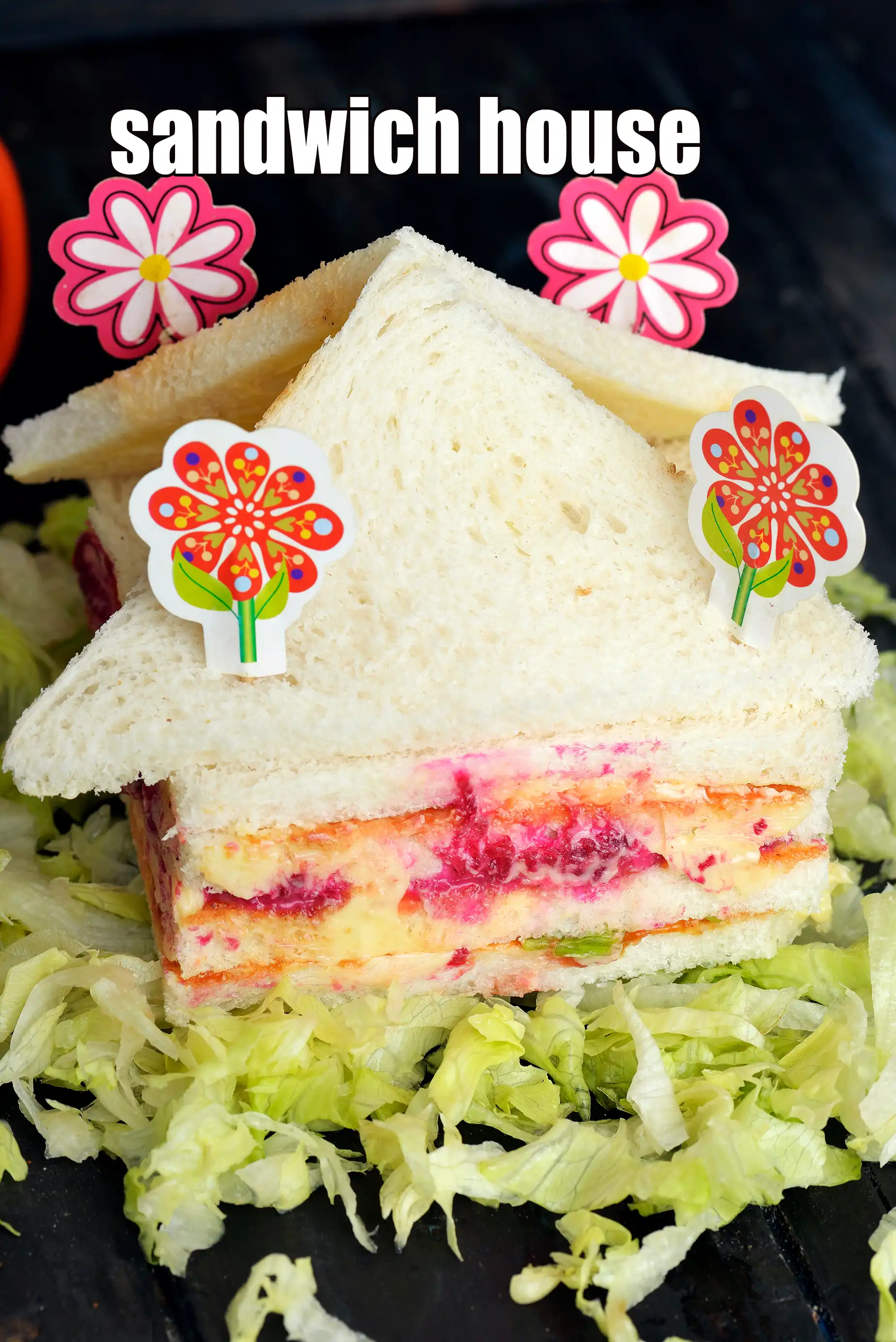 sandwich house recipe | beet carrot Indian sandwich | easy breakfast vegetarian sandwich recipe |