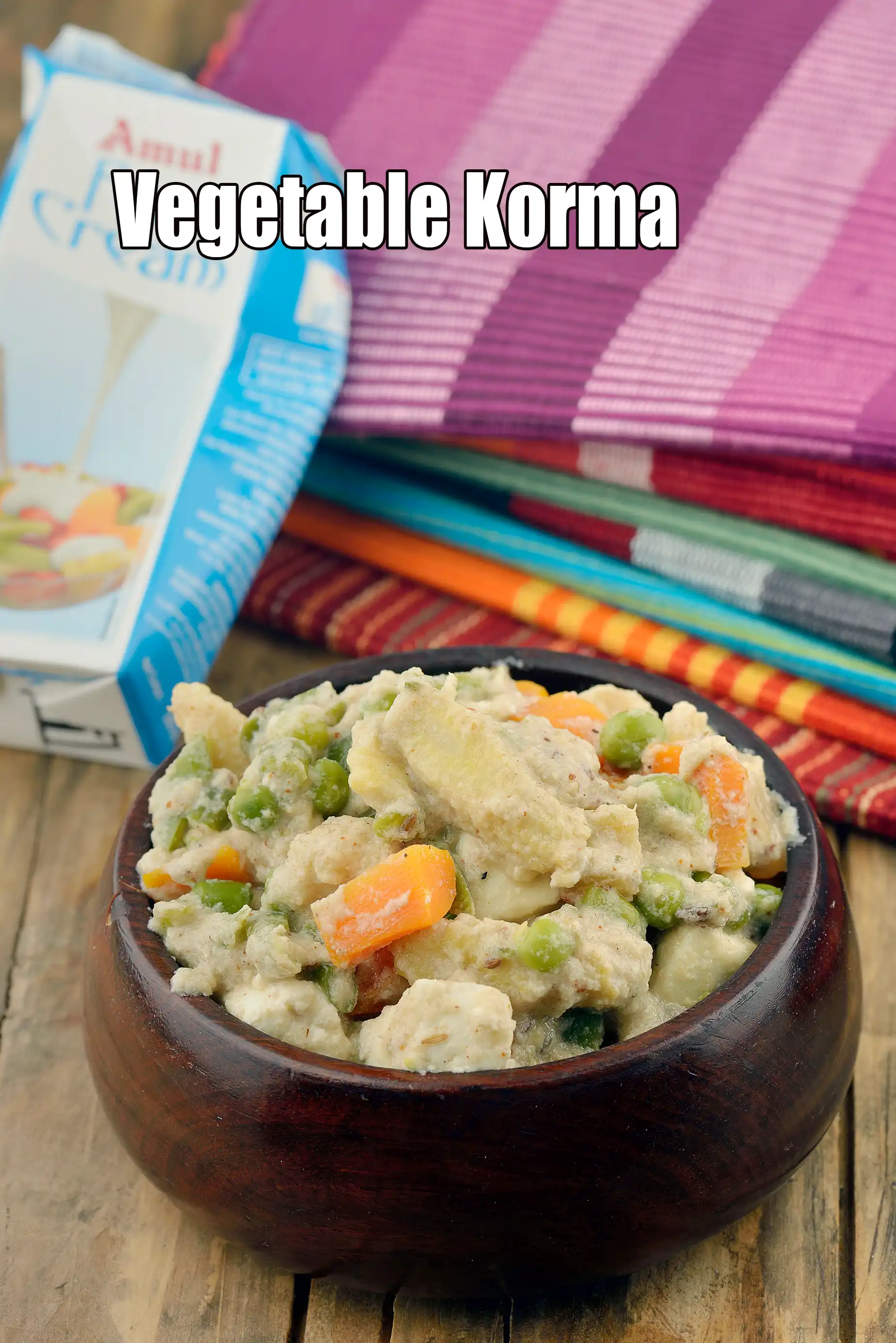 Vegetable Korma recipe | Shahi Vegetable Korma |  Creamy Mixed Vegetable Curry |