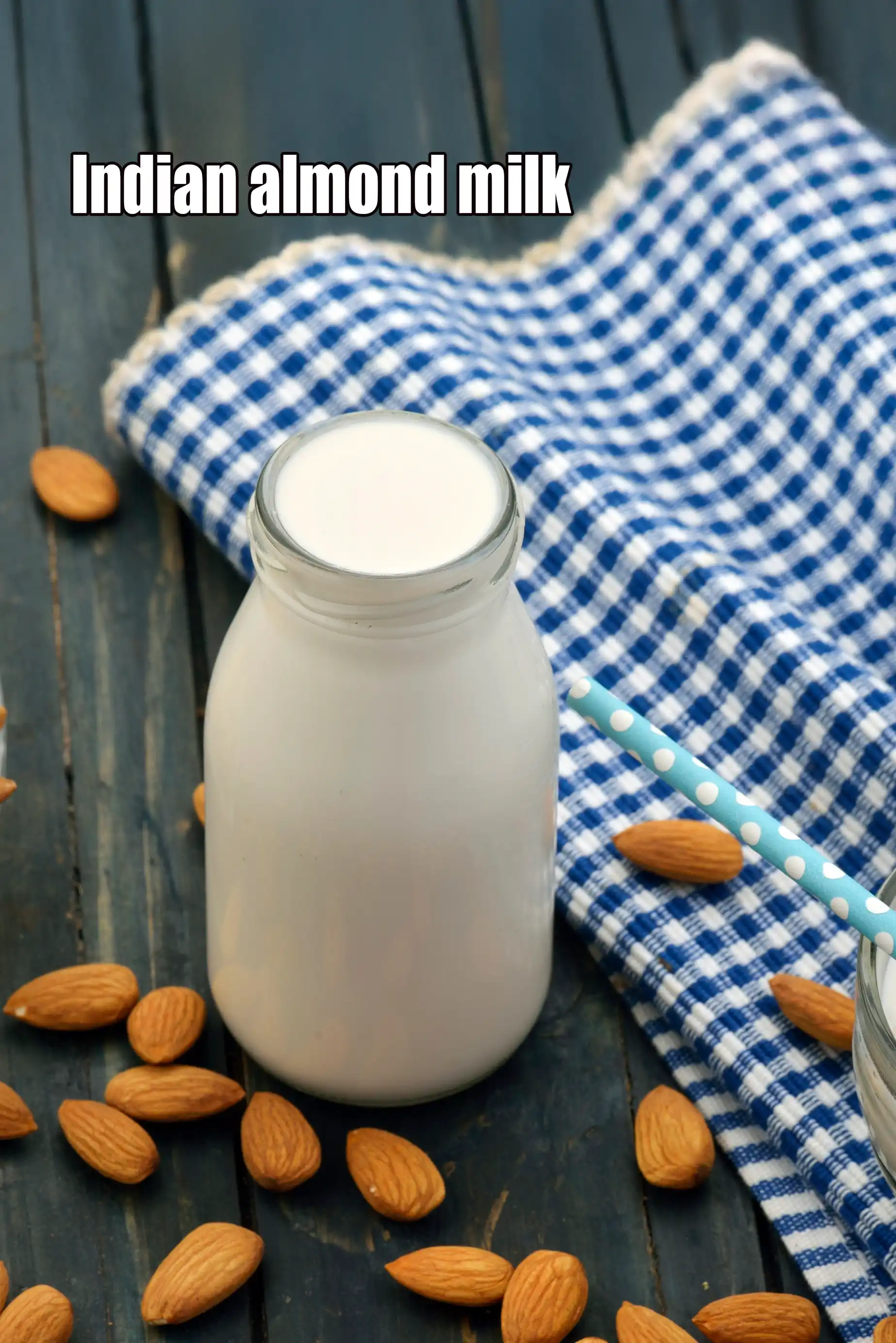Almond Milk, Homemade Pure Almond Milk recipe, No Soaking, No Straining Almond Milk