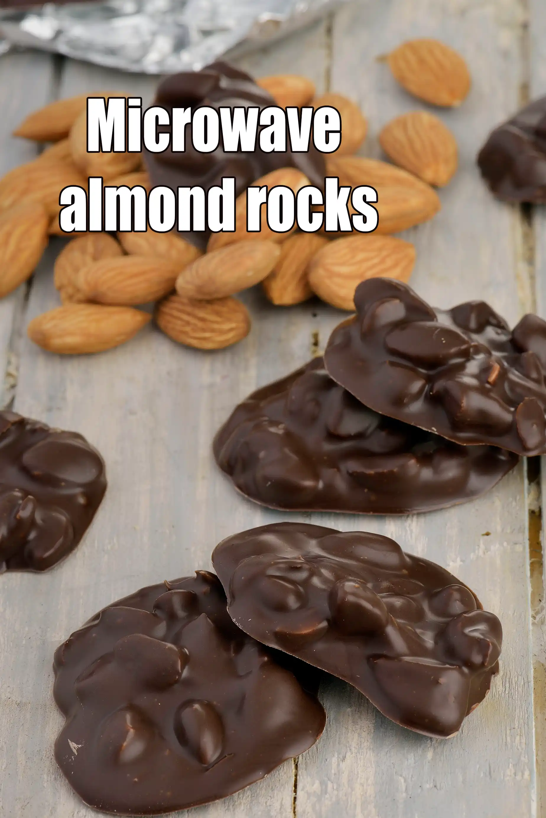 Microwave almond rocks recipe |  Microwave Badam Chocolate Rocks |  No-Bake Eggless Almond Chocolate bites |