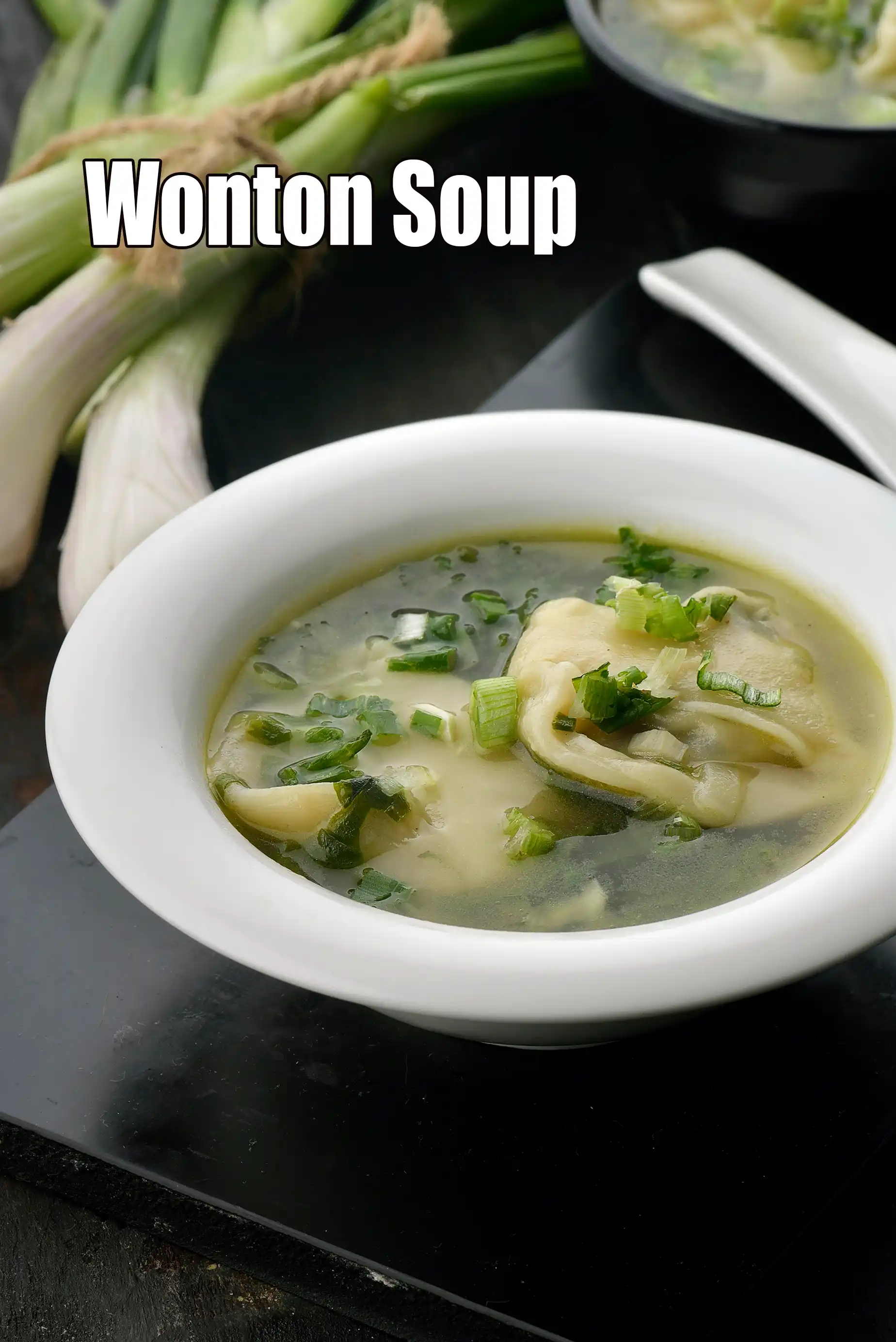 Wonton Soup, Chinese Vegetarian Wonton Soup, Indian style wonton soup
