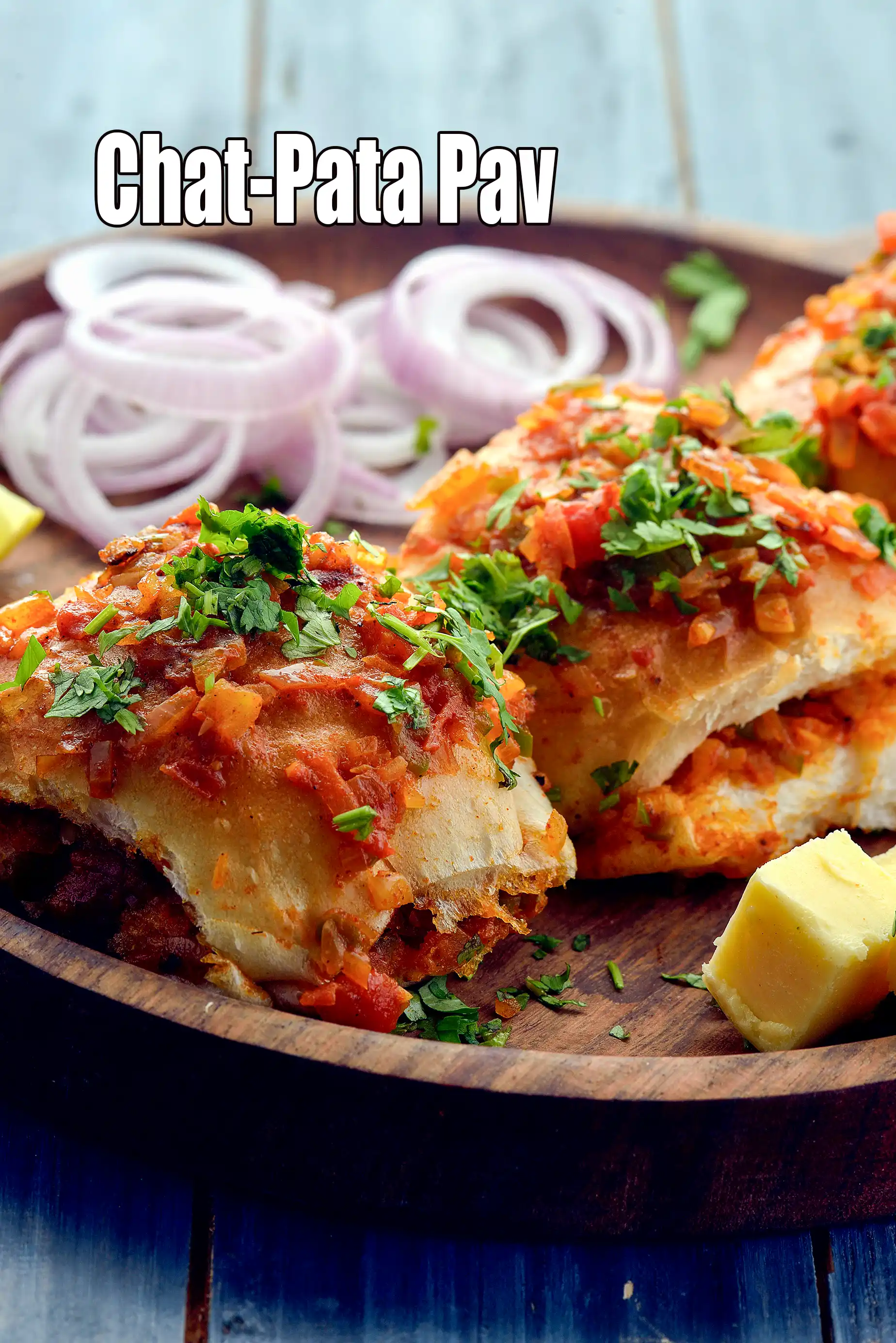 Chat-Pata Pav recipe | Chatpata masala pav |  Indian spicy bread |