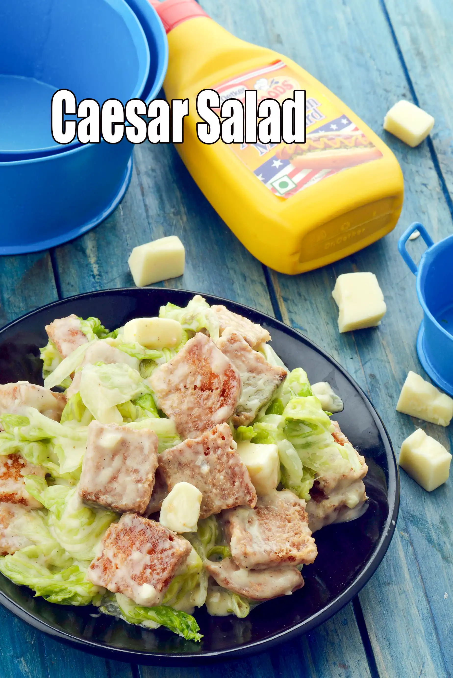 Caesar Salad recipe | Veg Caesar Salad  |  Indian style Vegetarian Caesar Salad |