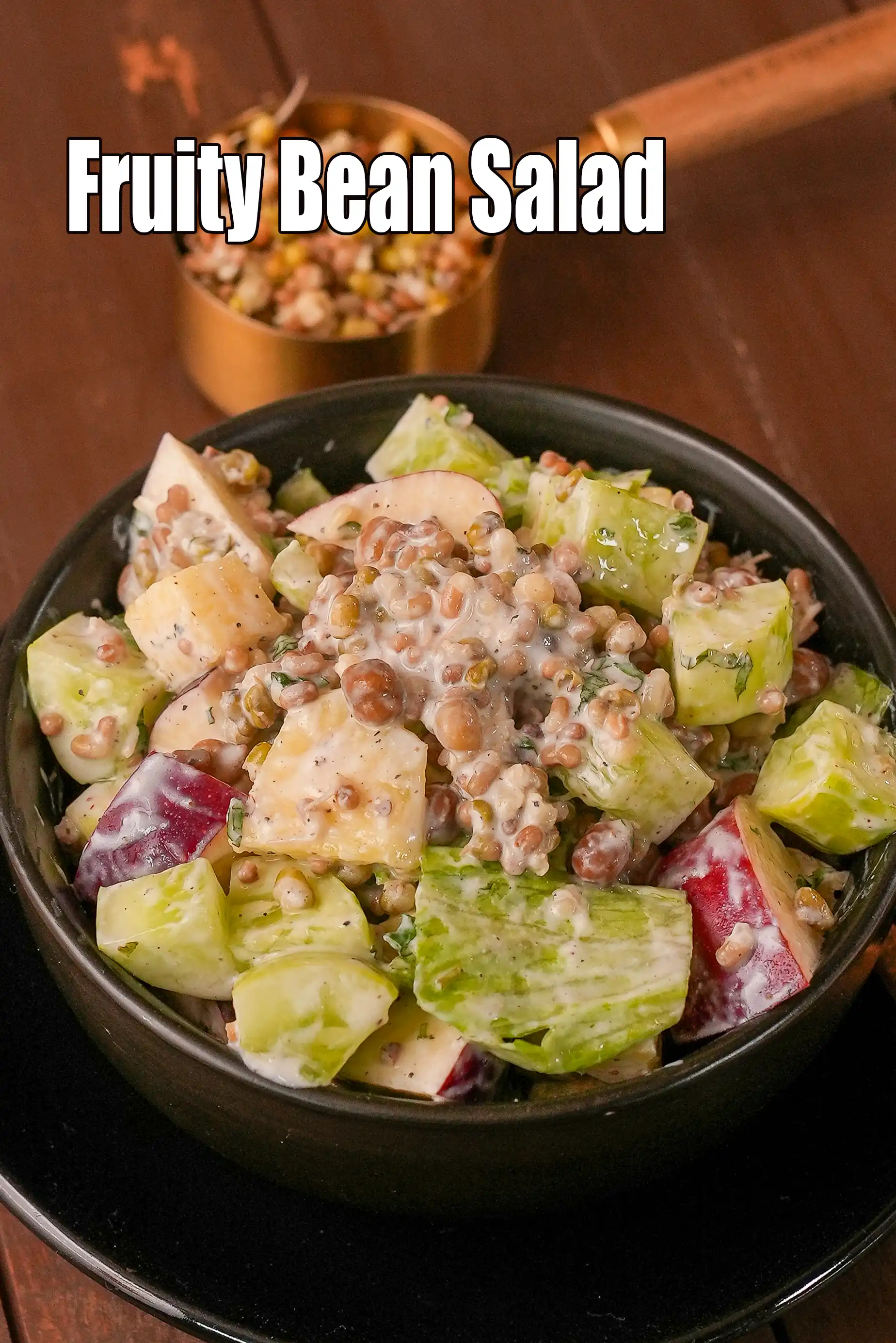 fruity bean salad recipe | beans and fruits salad for chronic kidney disease | healthy fruits and beans salad |