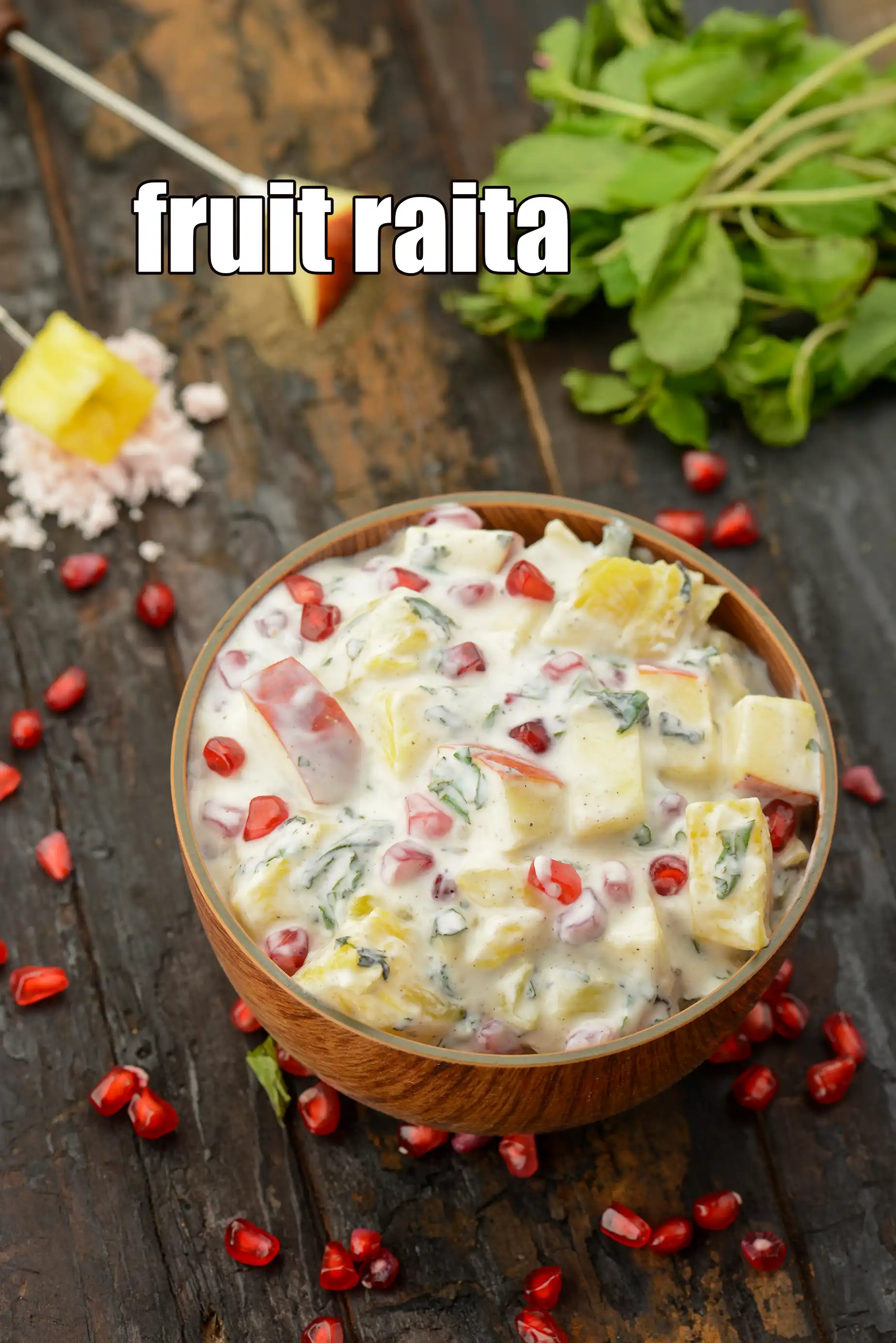 fruit raita recipe | healthy mix fruit raita | easy mixed fruit raita |