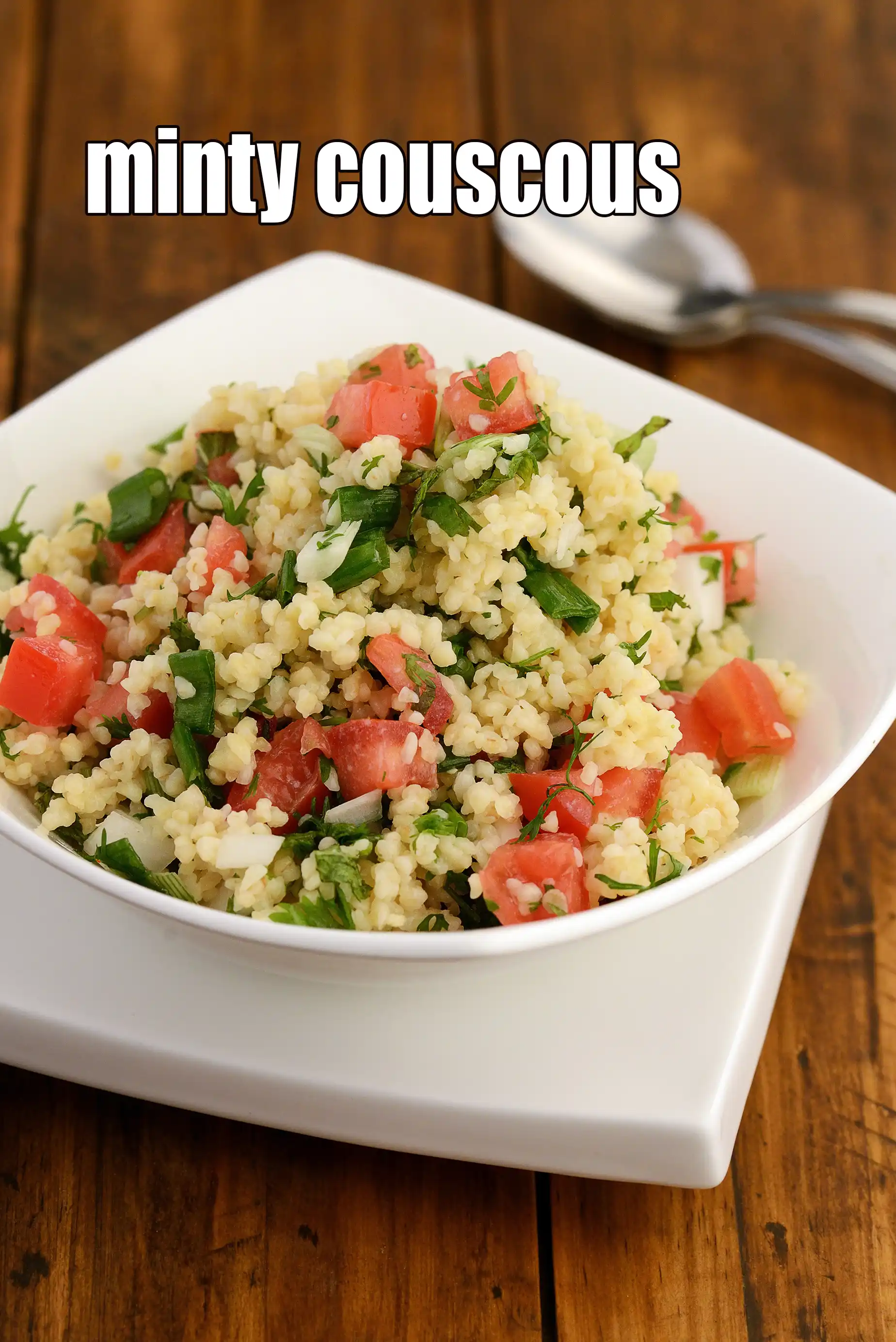minty couscous recipe | healthy minty couscous salad | Indian style couscous |