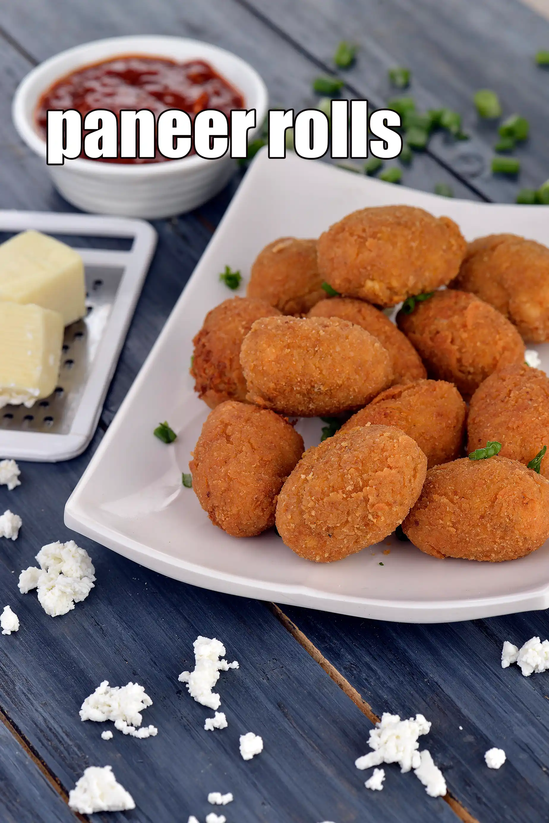 paneer rolls | paneer kurkure | paneer potato cheese rolls | deep fried paneer rolls |