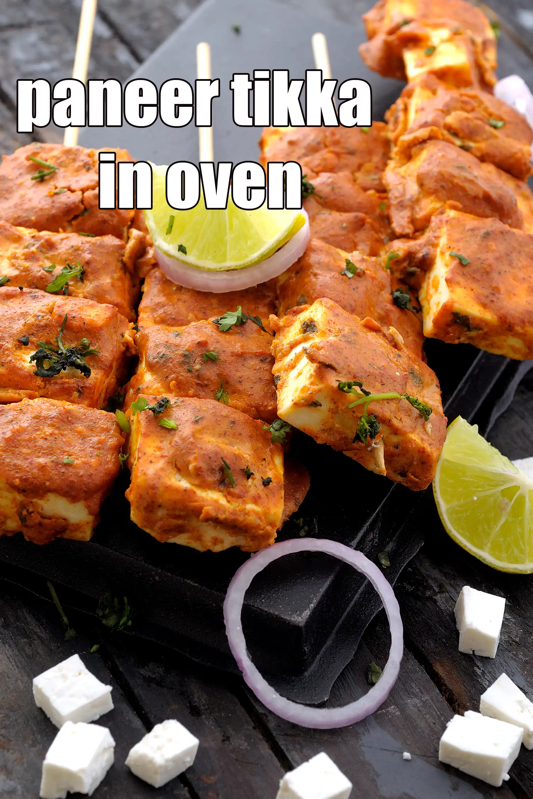 paneer tikka in oven recipe | Punjabi paneer tikka in oven |