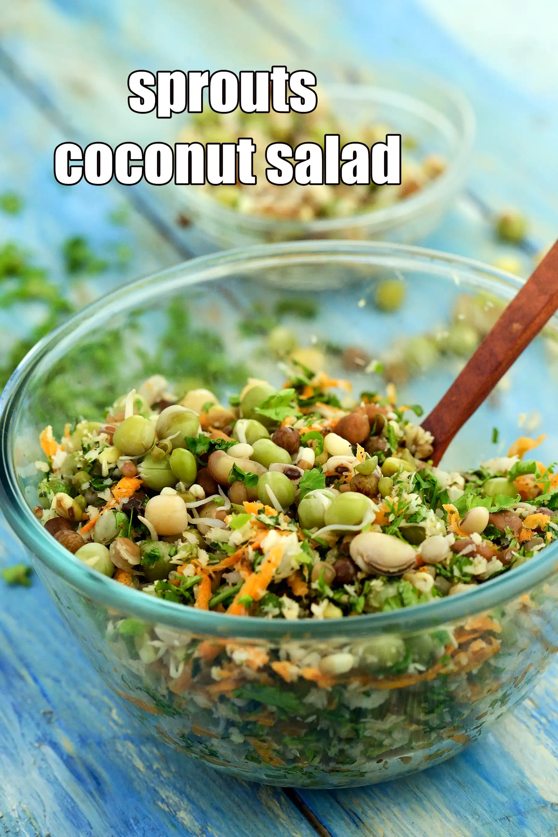 sprouts coconut salad recipe | sprouts salad with coconut | healthy