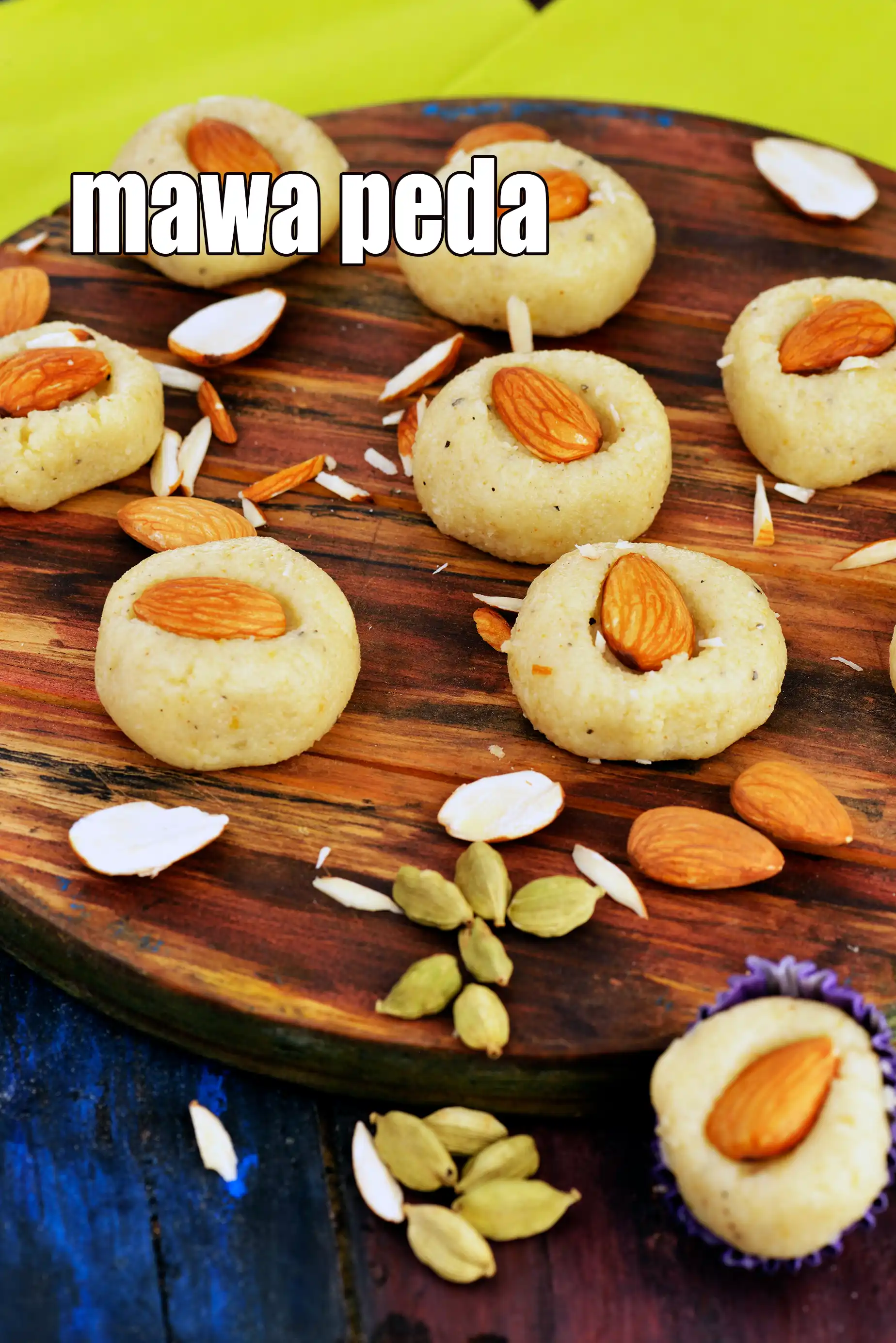Mawa Peda, Quick Mava Peda, Khoya Peda recipe, Peda Recipe