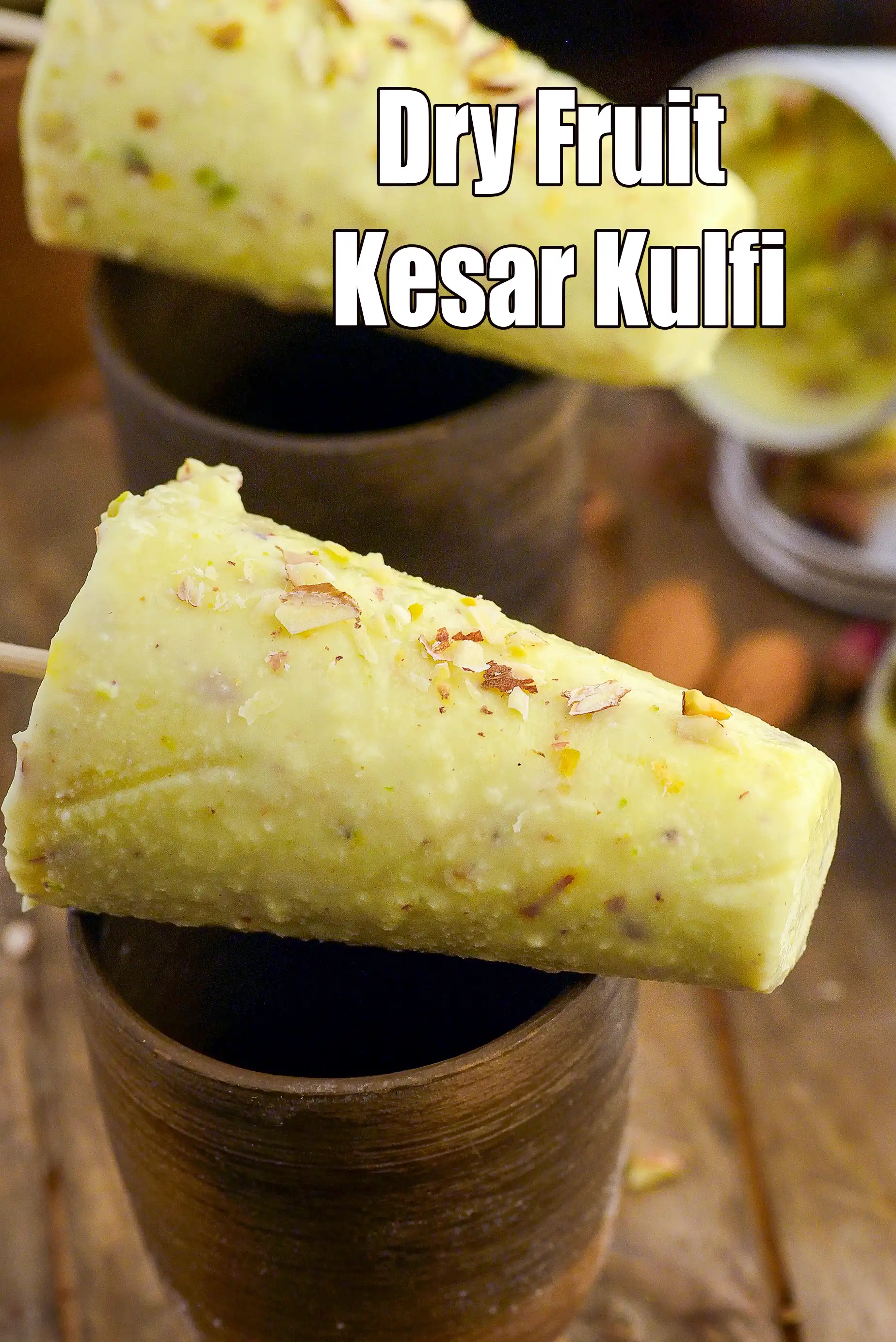 Dry Fruit Kesar Kulfi recipe |  Mughlai Kesar Badam Kulfi |  Kesar Pista Kulfi |