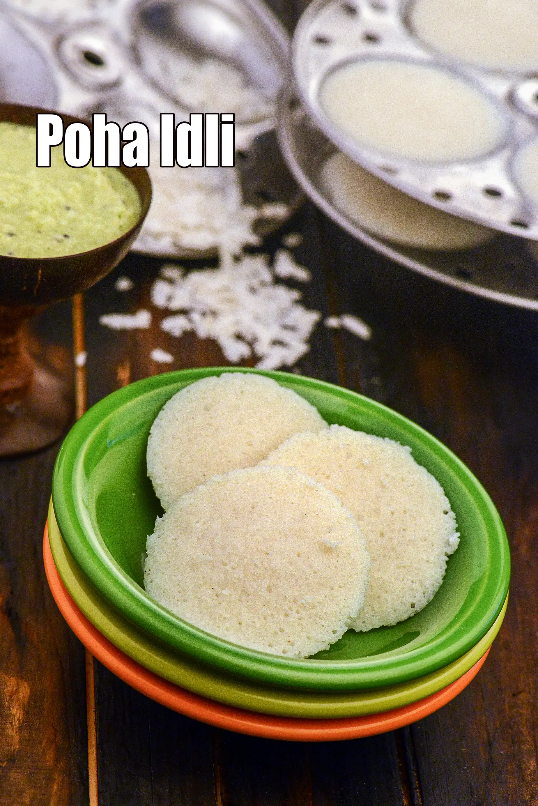 poha idli | South Indian poha idli | aval idli | soft poha idli | poha idli with fermentation |