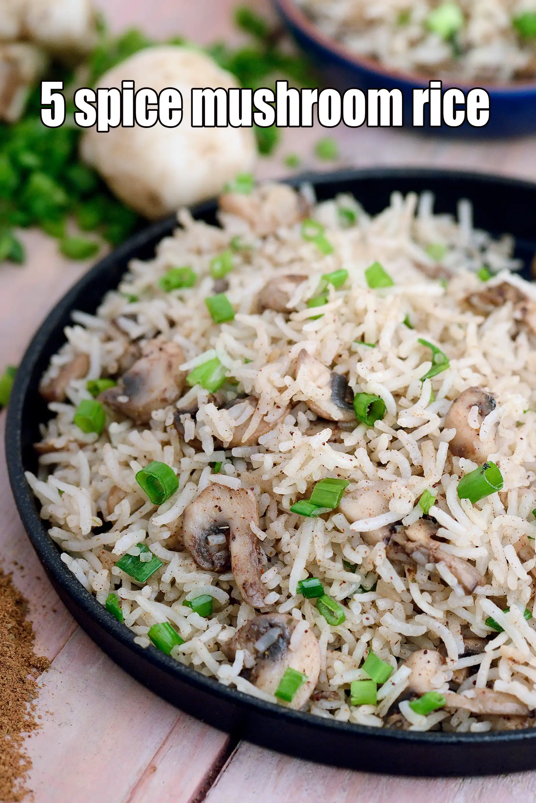 5 spice mushroom rice recipe | five spice mushroom rice | Chinese