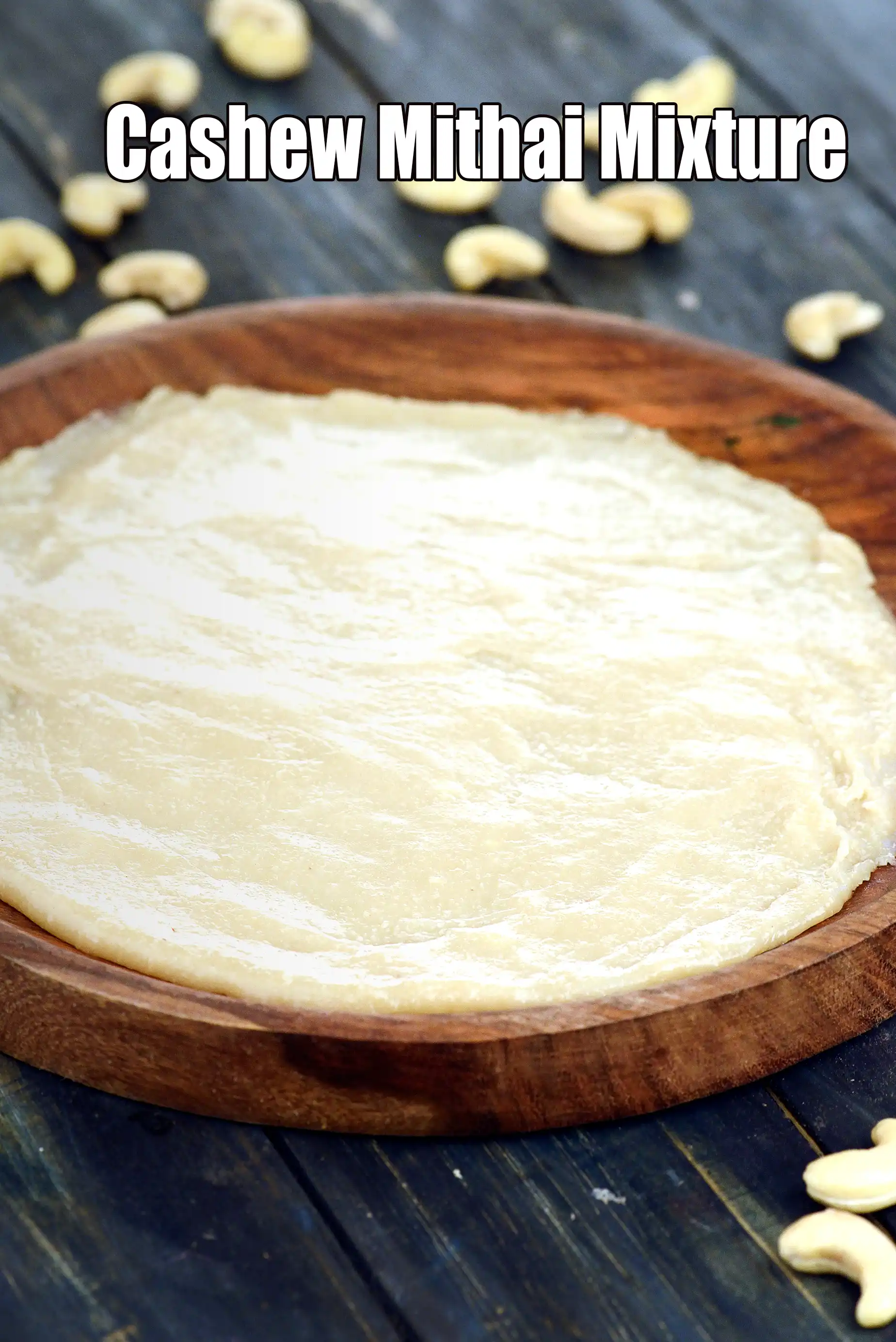 Cashew Mithai Mixture recipe | Cashew Fudge |  cashew barfi mixture |