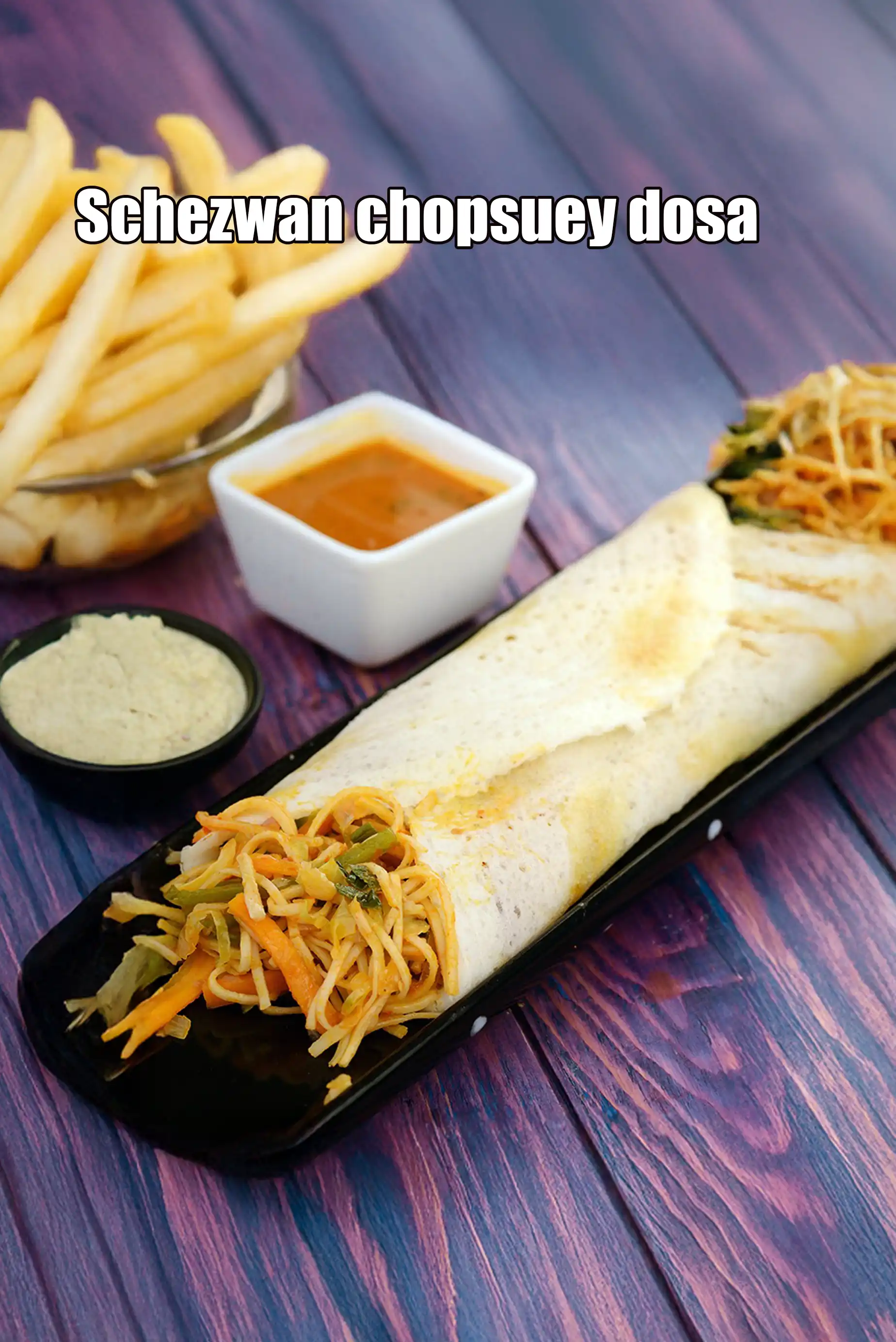 Schezwan chopsuey dosa | noodle dosa | spring dosa | Street-style Schezwan noodle dosa |