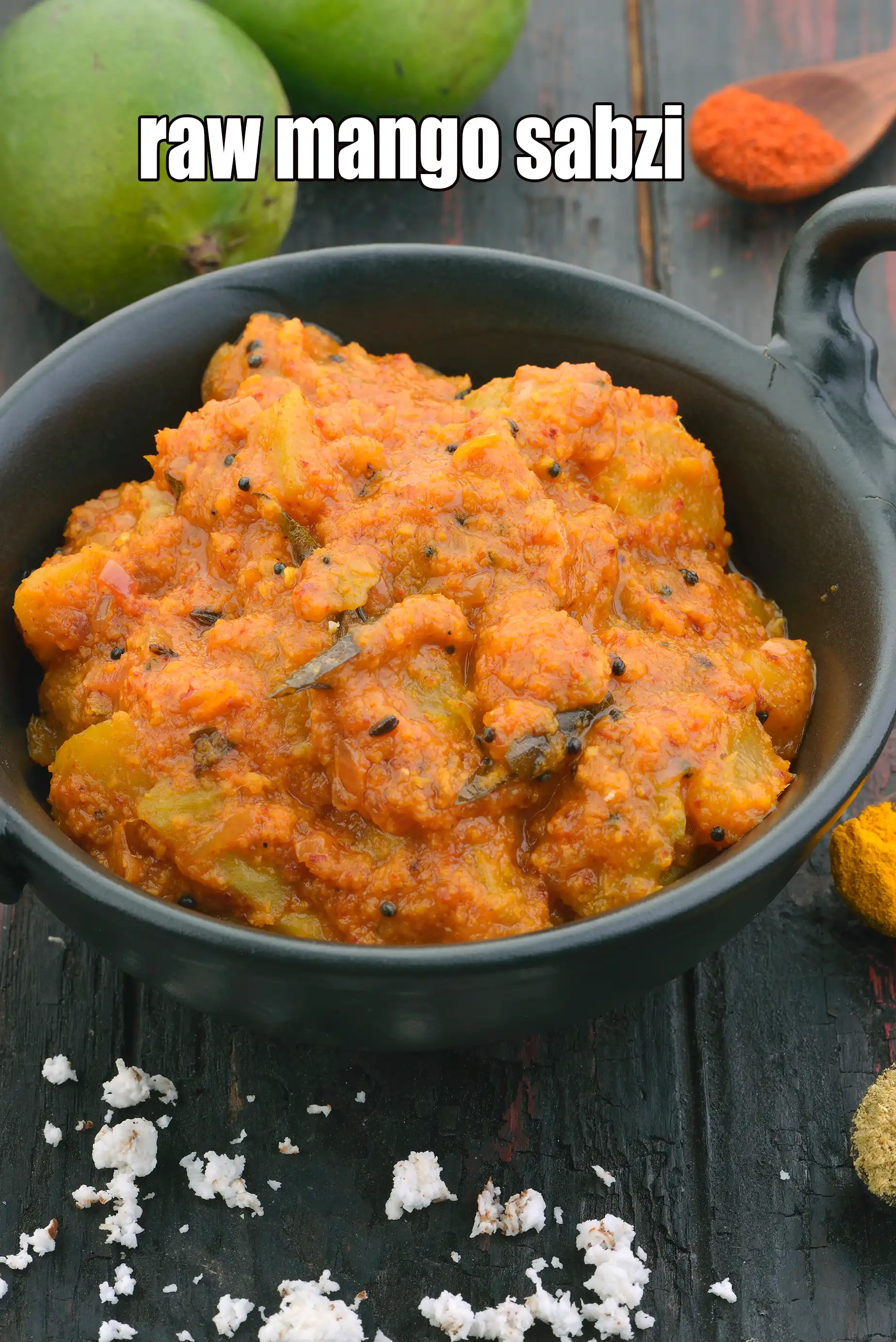 raw mango sabzi recipe | raw mango curry | kacche aam ki sabzi |