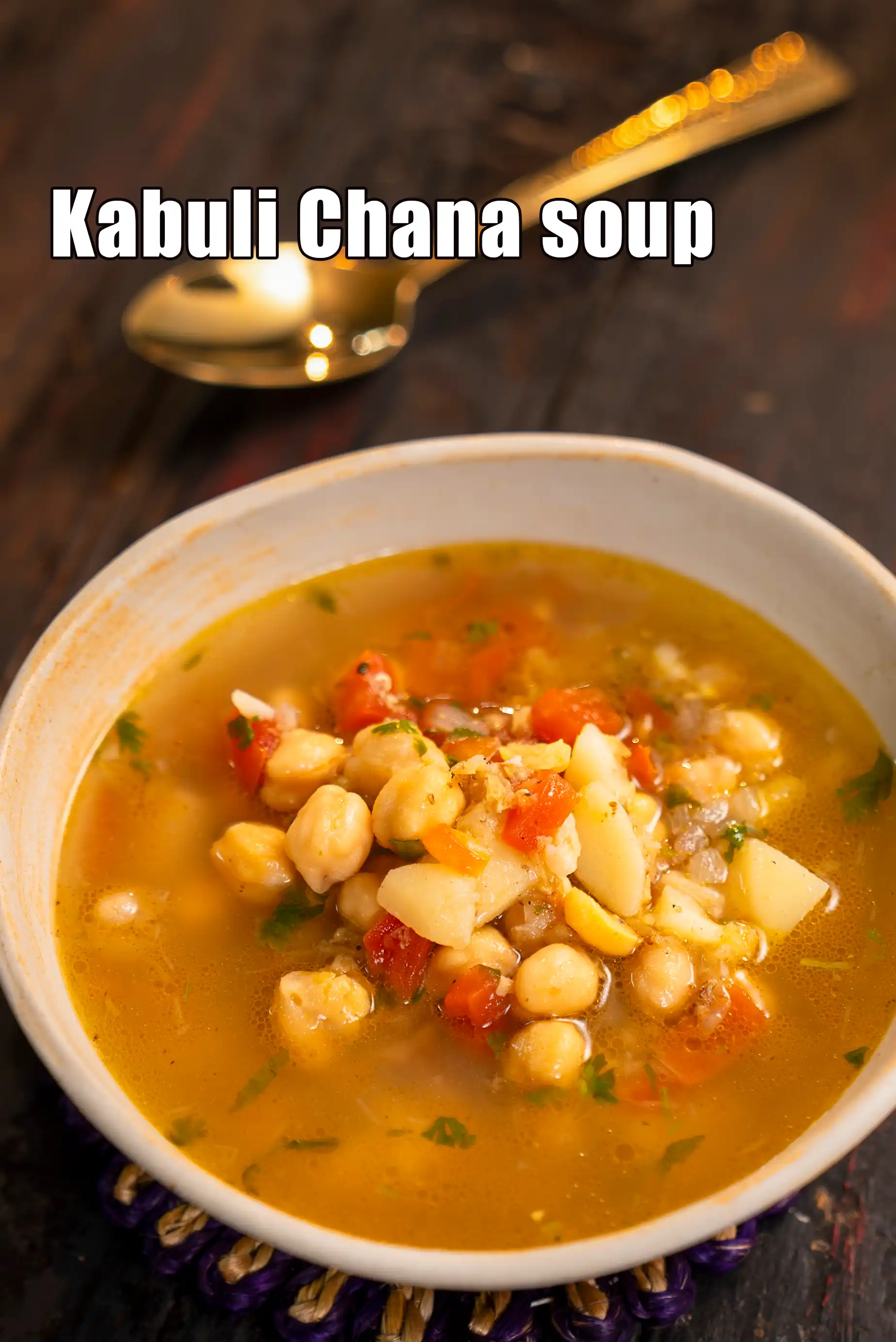 Kabuli Chana soup recipe | Indian chickpea soup |Â pressure cooker soup |Â
