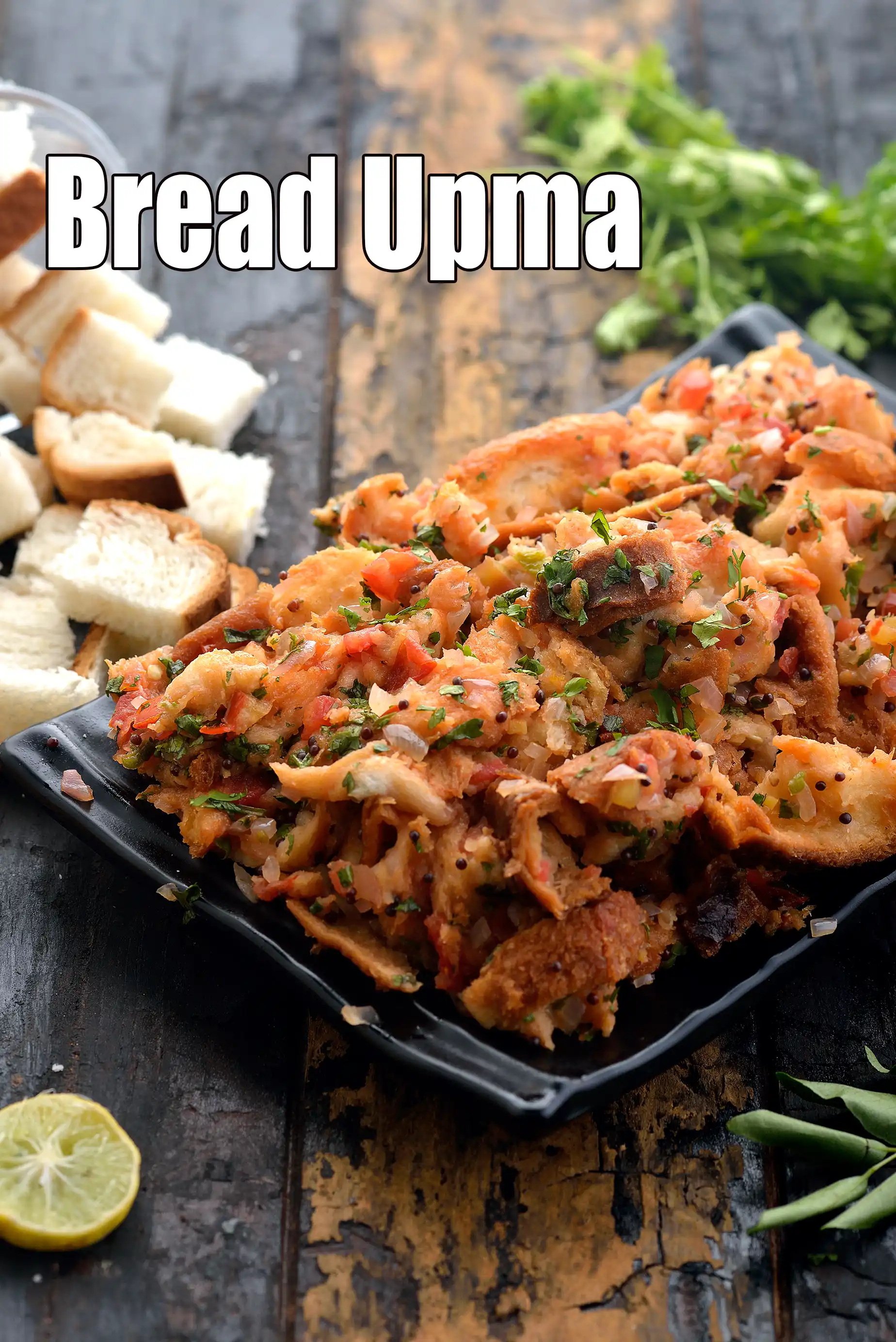 Bread Upma ( Microwave Recipe), How to make bread upma in a microwave