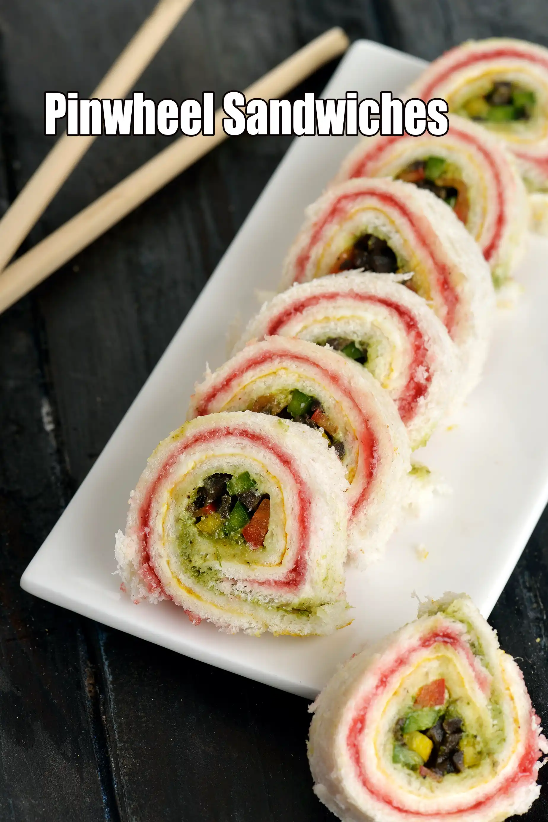 pinwheel sandwich recipe | pin wheel sandwich | pinwheel sandwich for parties | jam pinwheel sandwich |