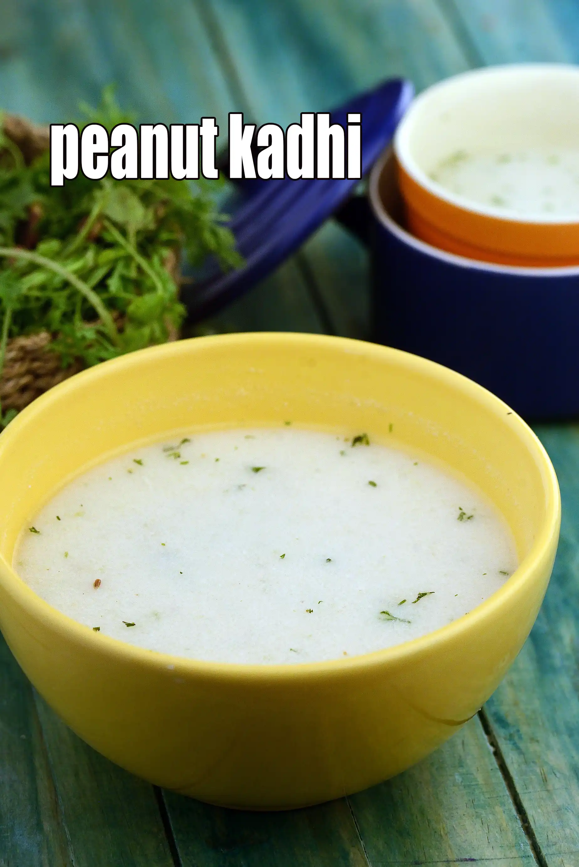 peanut kadhi recipe | farali mungfali kadhi | vrat ki kadhi | healthy peanut kadhi |