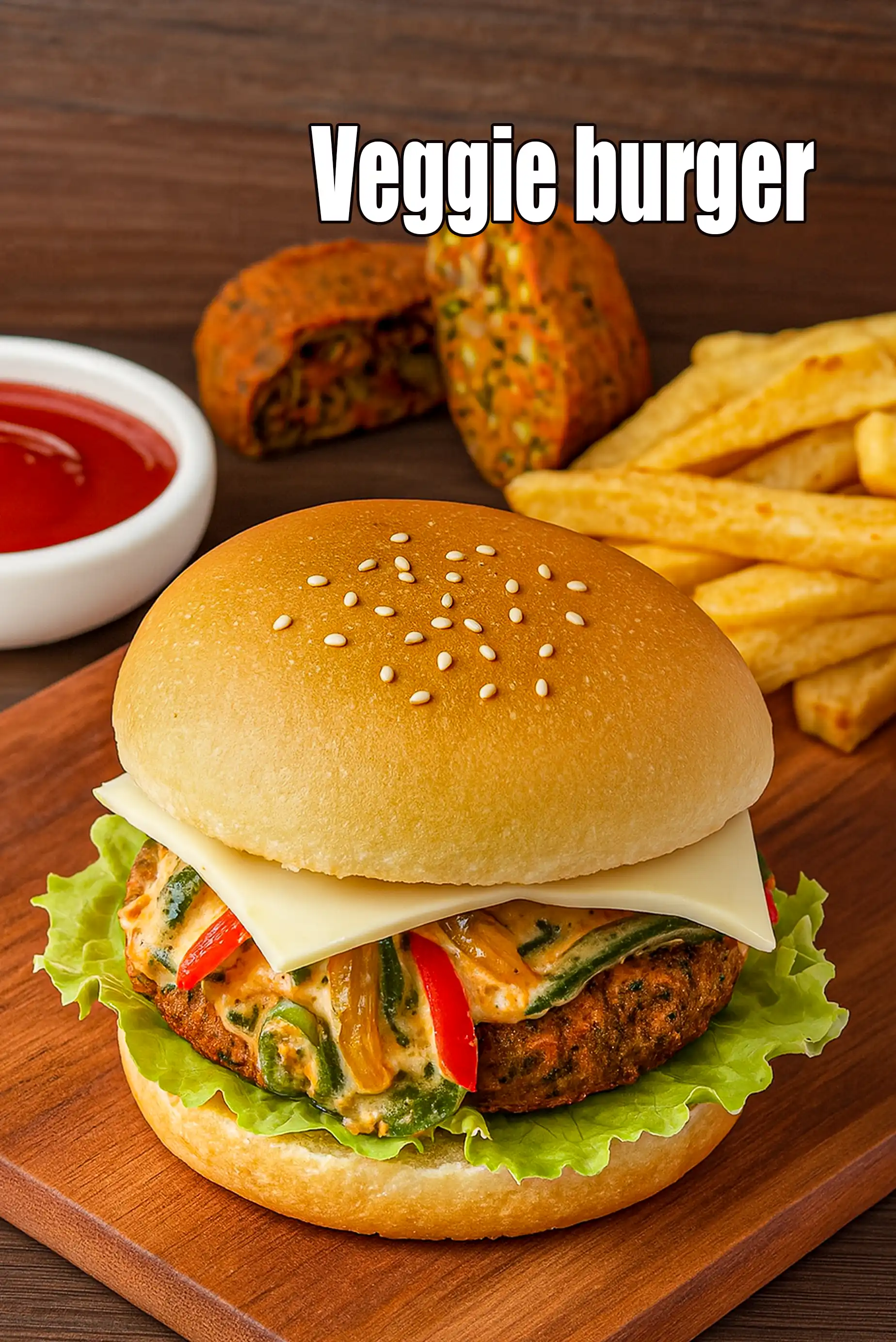 Veggie Burger recipe | How to make Indian Veg burger |