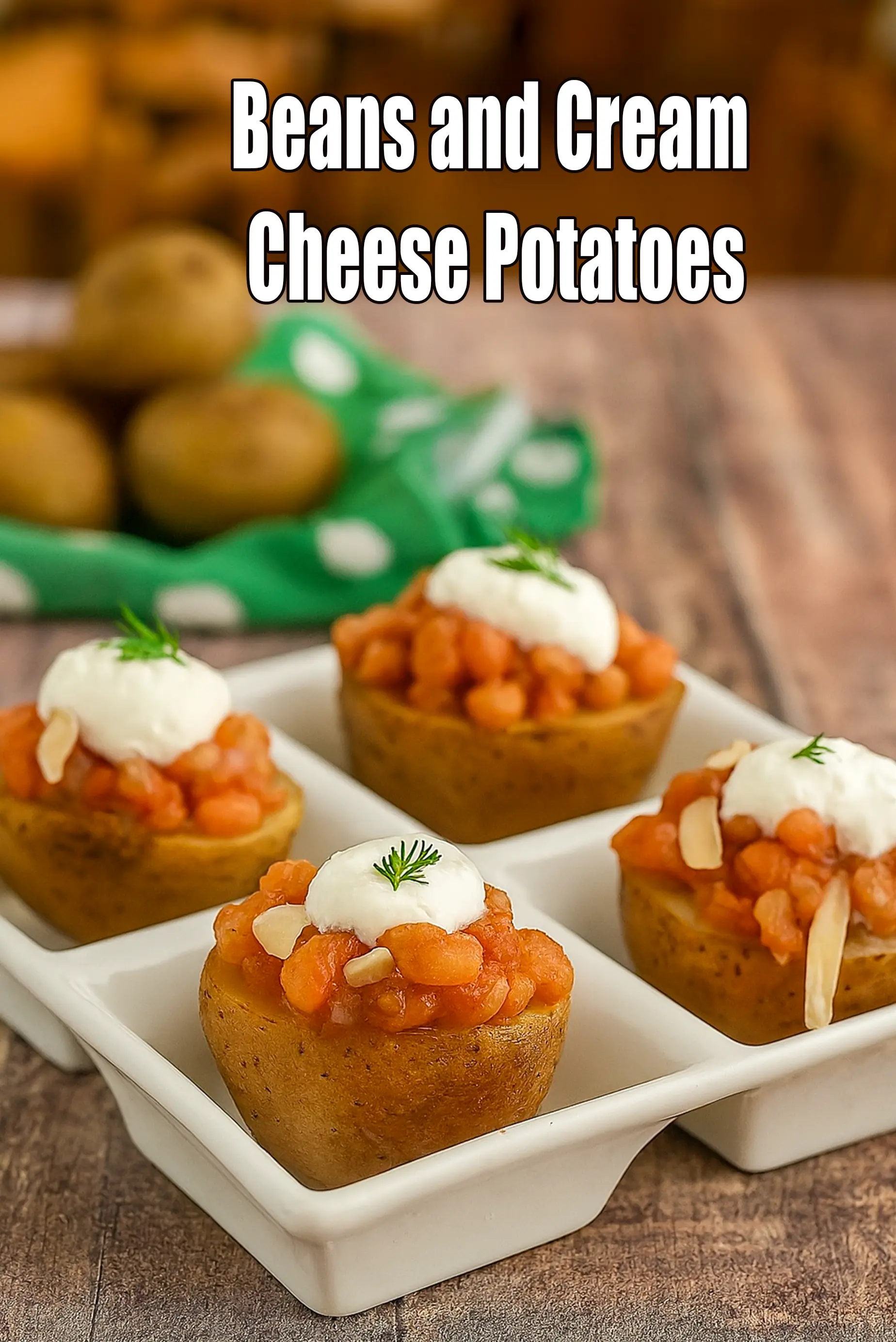 Beans and Cream Cheese Potatoes for kids recipe | Indian style potatoes with  baked beans and cheese  stuffing |