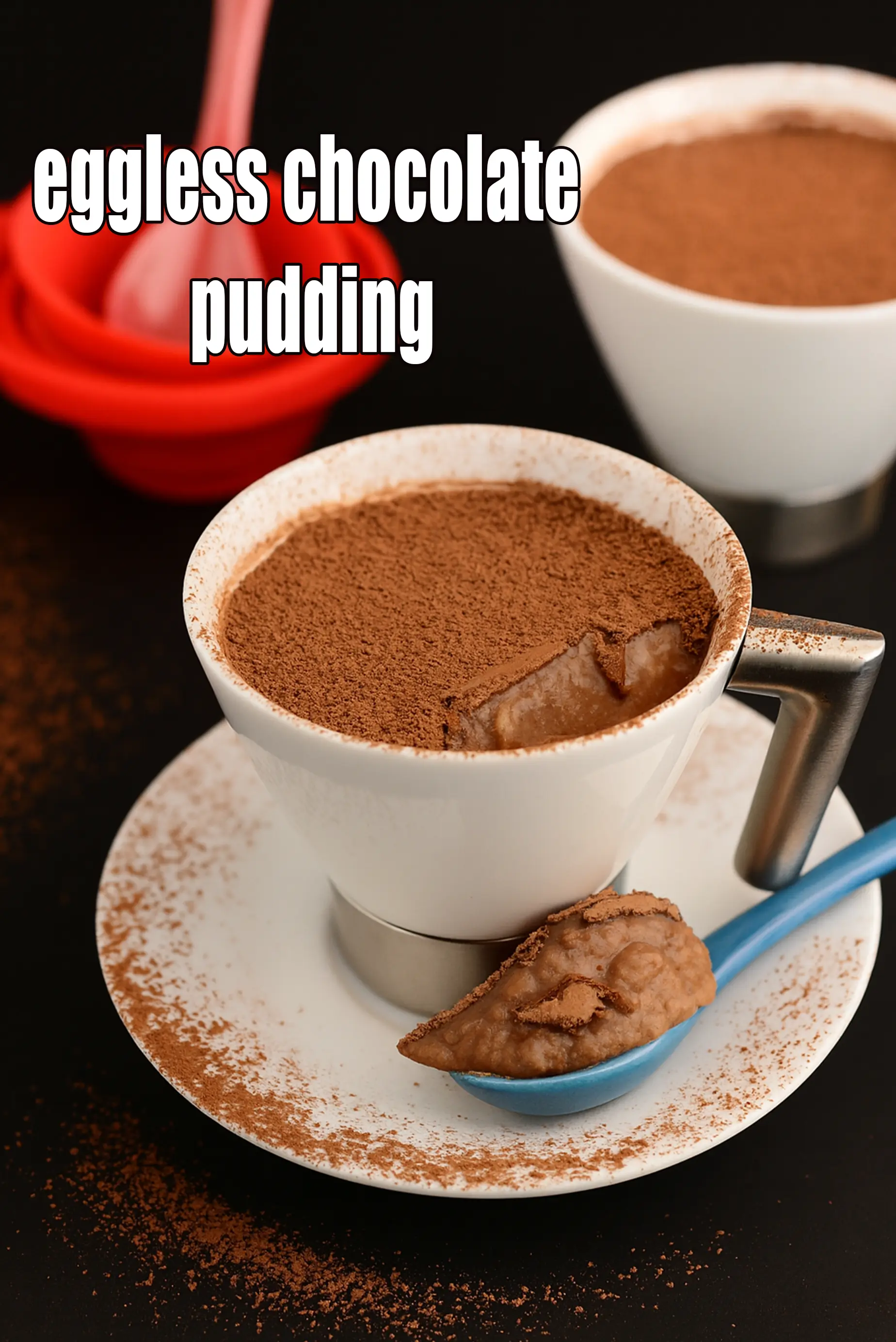eggless chocolate pudding recipe | low calorie chocolate pudding | Indian style