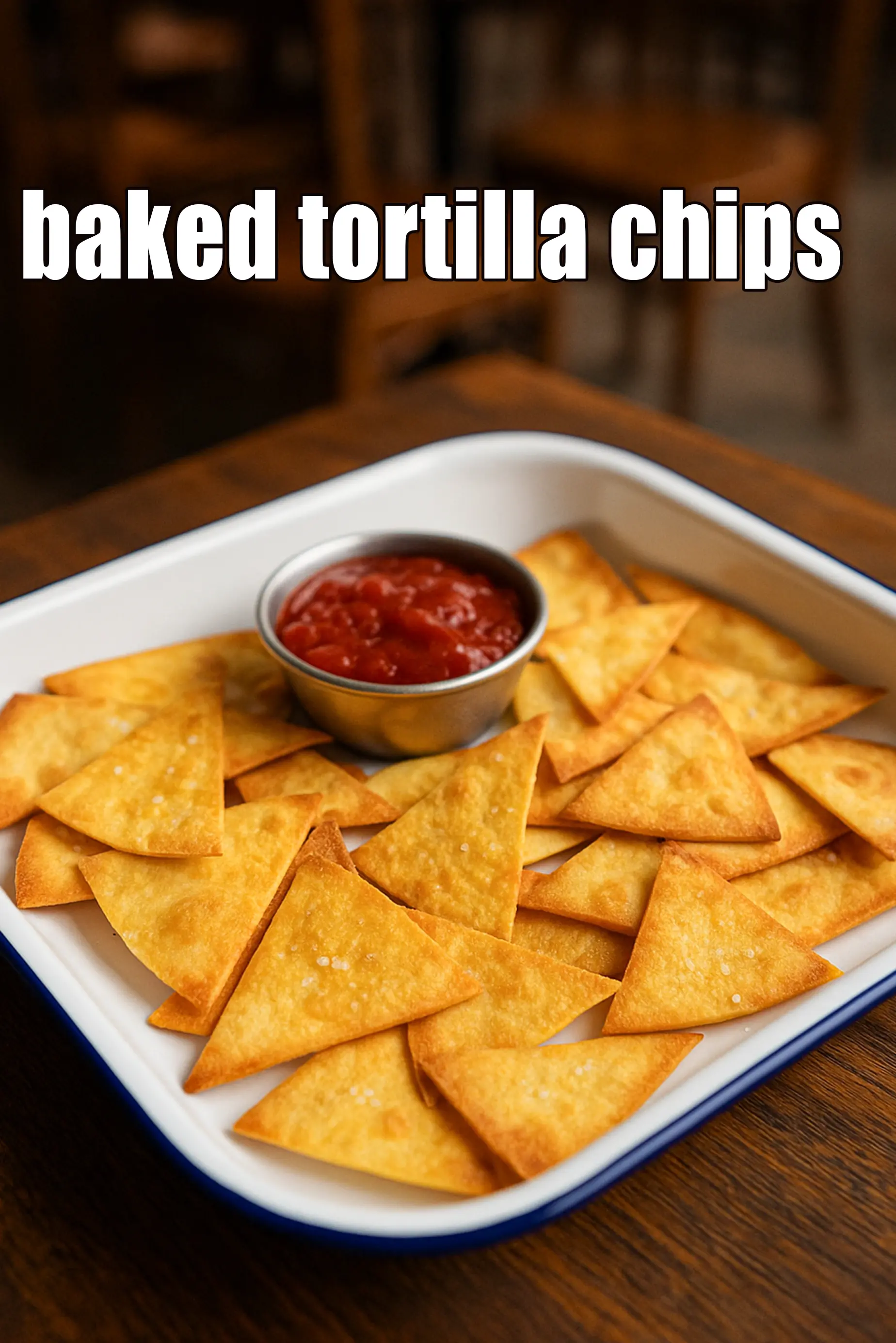 baked tortilla chips recipe | oven baked nacho chips | healthy tortilla chips |