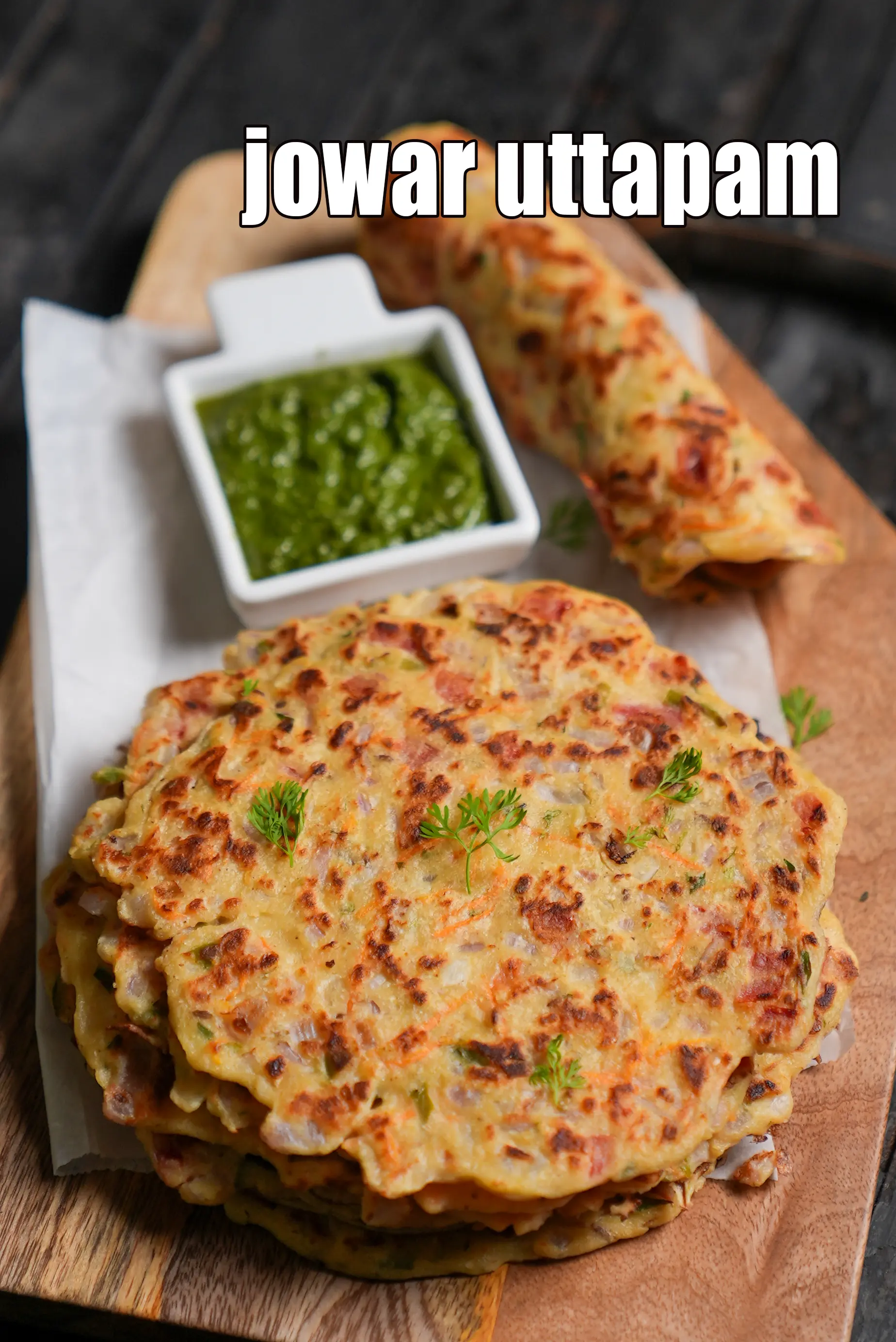 jowar uttapam recipe | instant jowar uttapam | healthy jowar flour pancake with vegetables | jowar chilla |