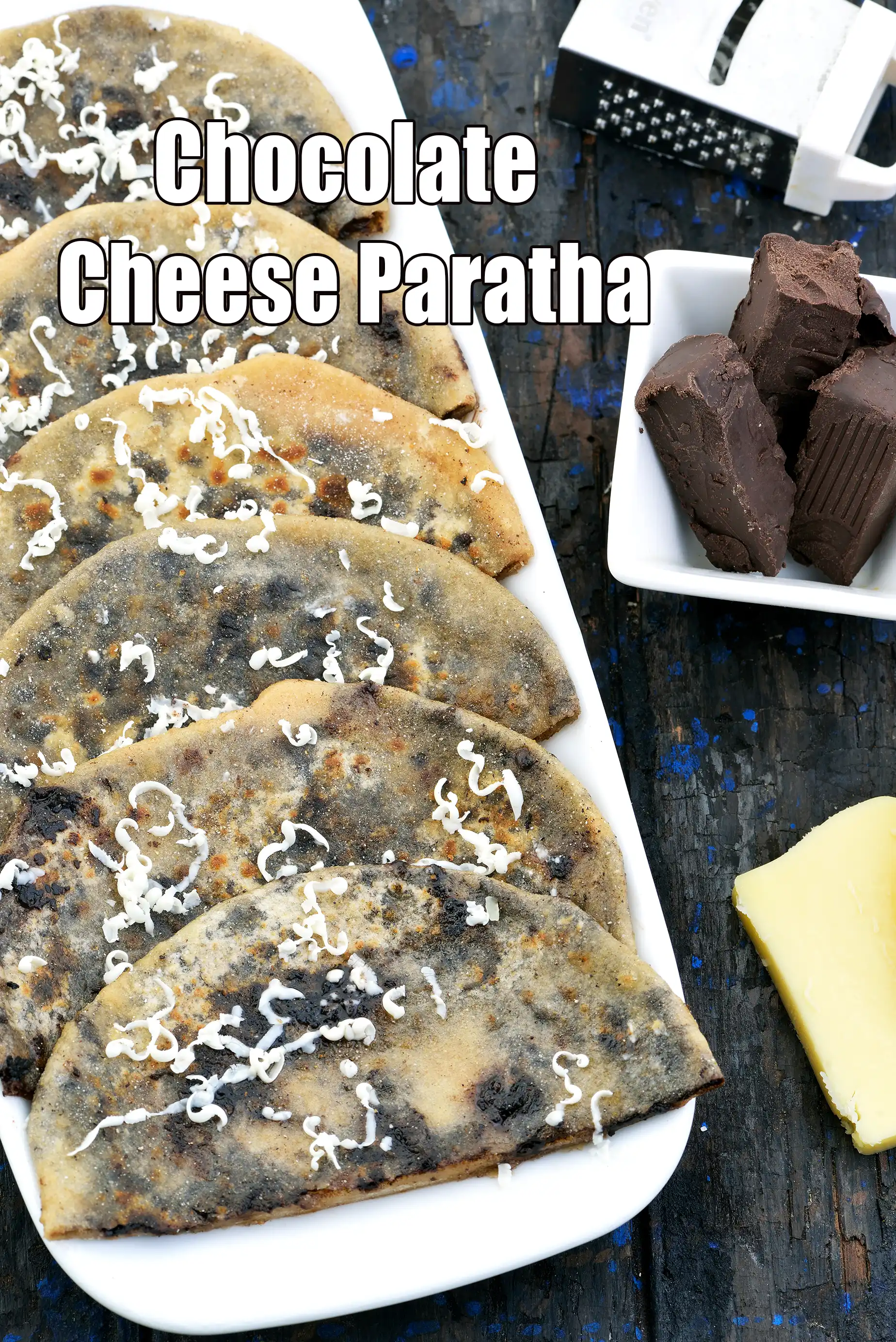 Chocolate Cheese Paratha recipe, Tarla Dalal