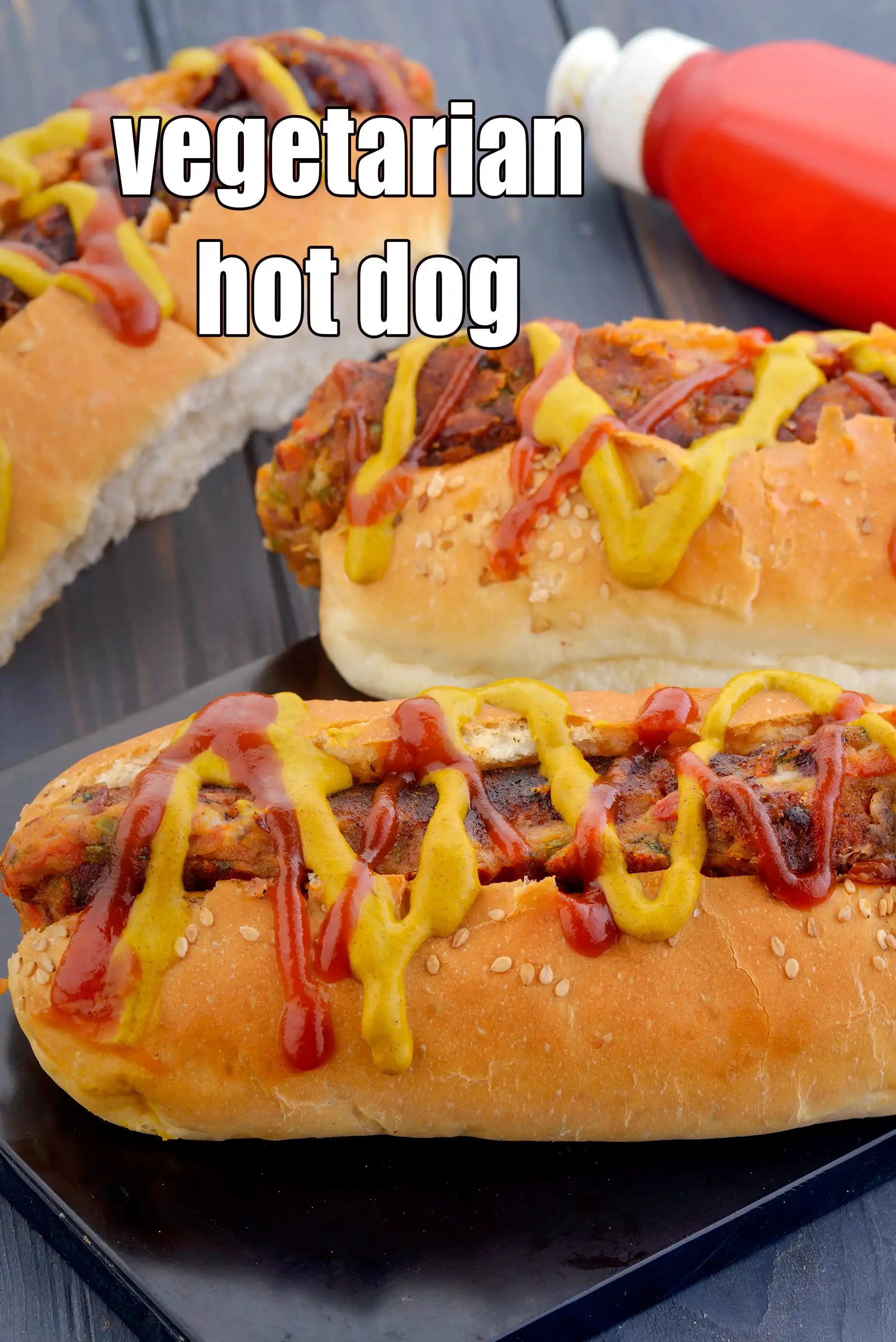 vegetarian hot dog recipe | Indian style vegetarian hot dog roll |