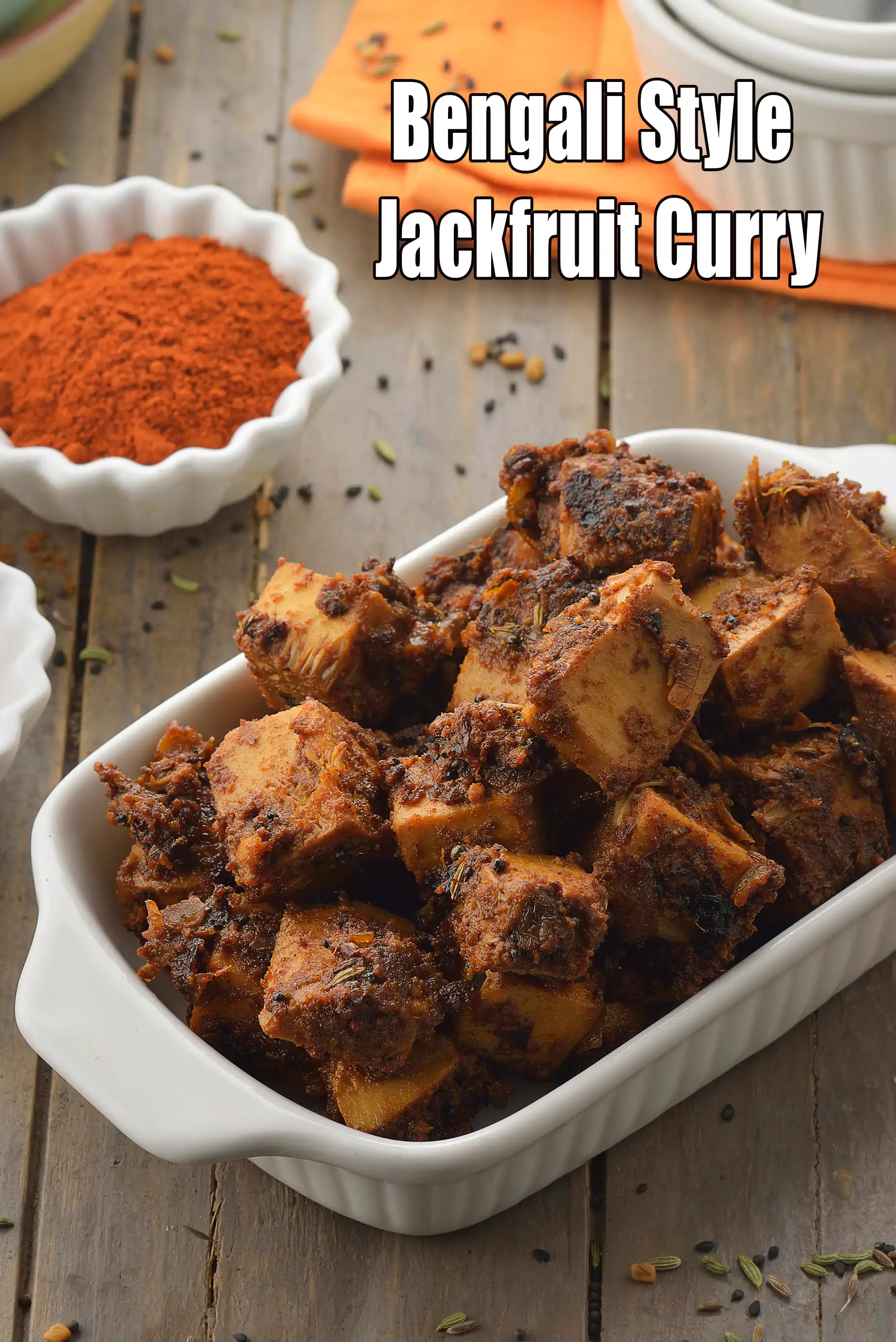 Bengali Style Jackfruit Curry, Echor Kosha recipe
