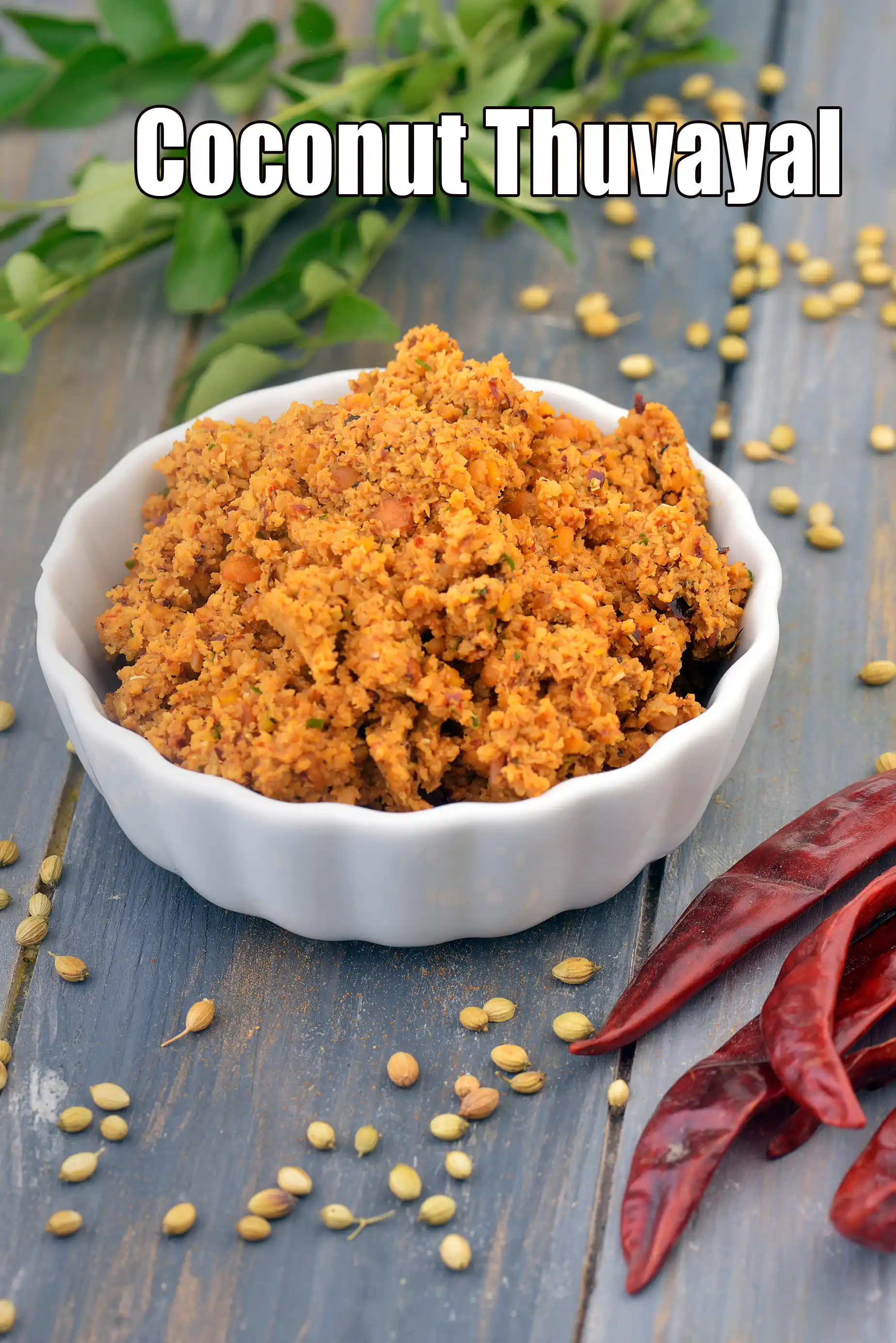 Coconut Thuvayal recipe | Coconut Thogayal | South Indian Coconut Chutney |