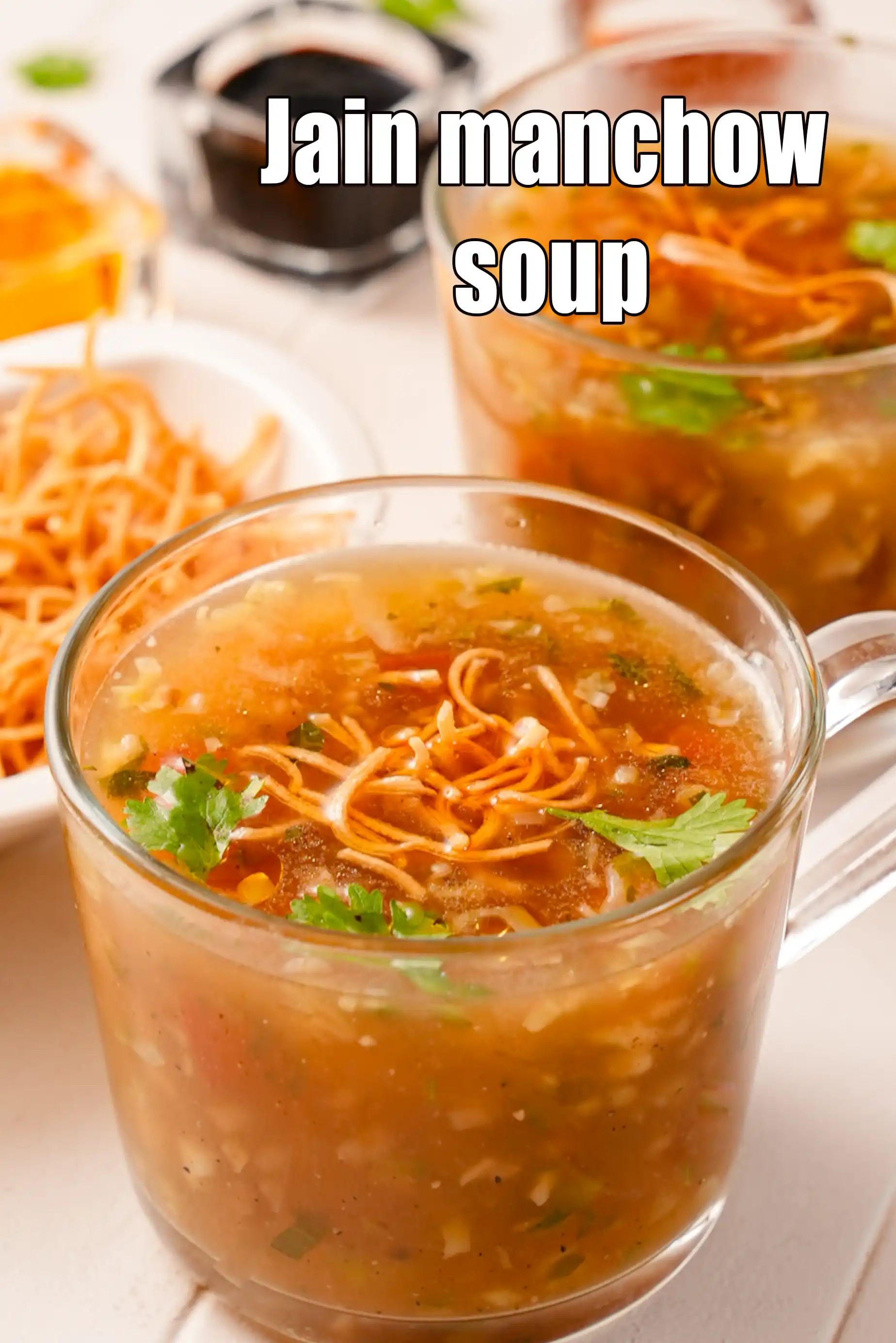 Jain manchow soup recipe | no onion no garlicÂ manchow soup |  Indian style Jain Chinese manchow soup |