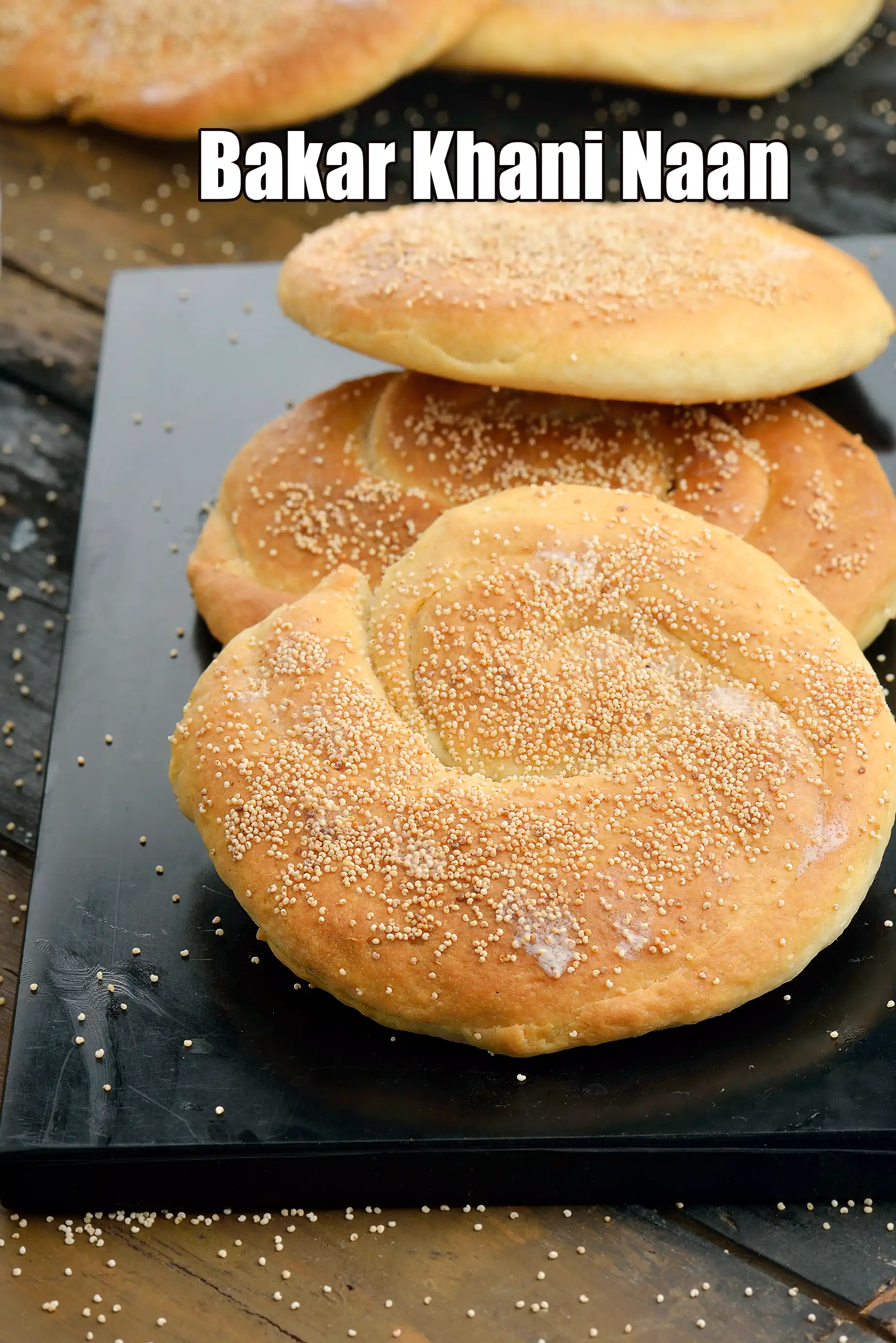 Bakar Khani Naan, Hyderabadi Baked Naan recipe