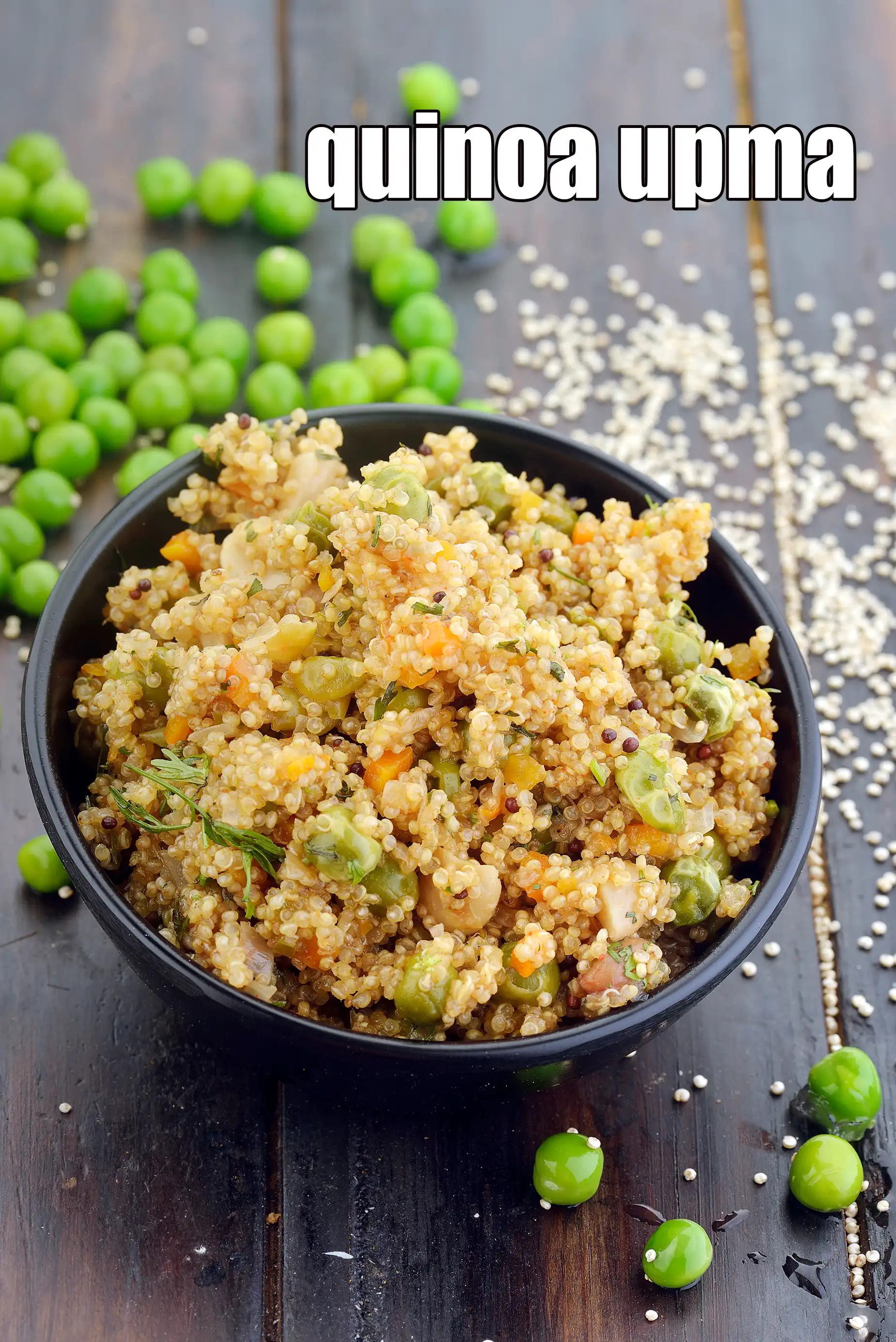 quinoa upma recipe | vegetable quinoa upma | vegan Indian upma | how to make gluten free quinoa upma |