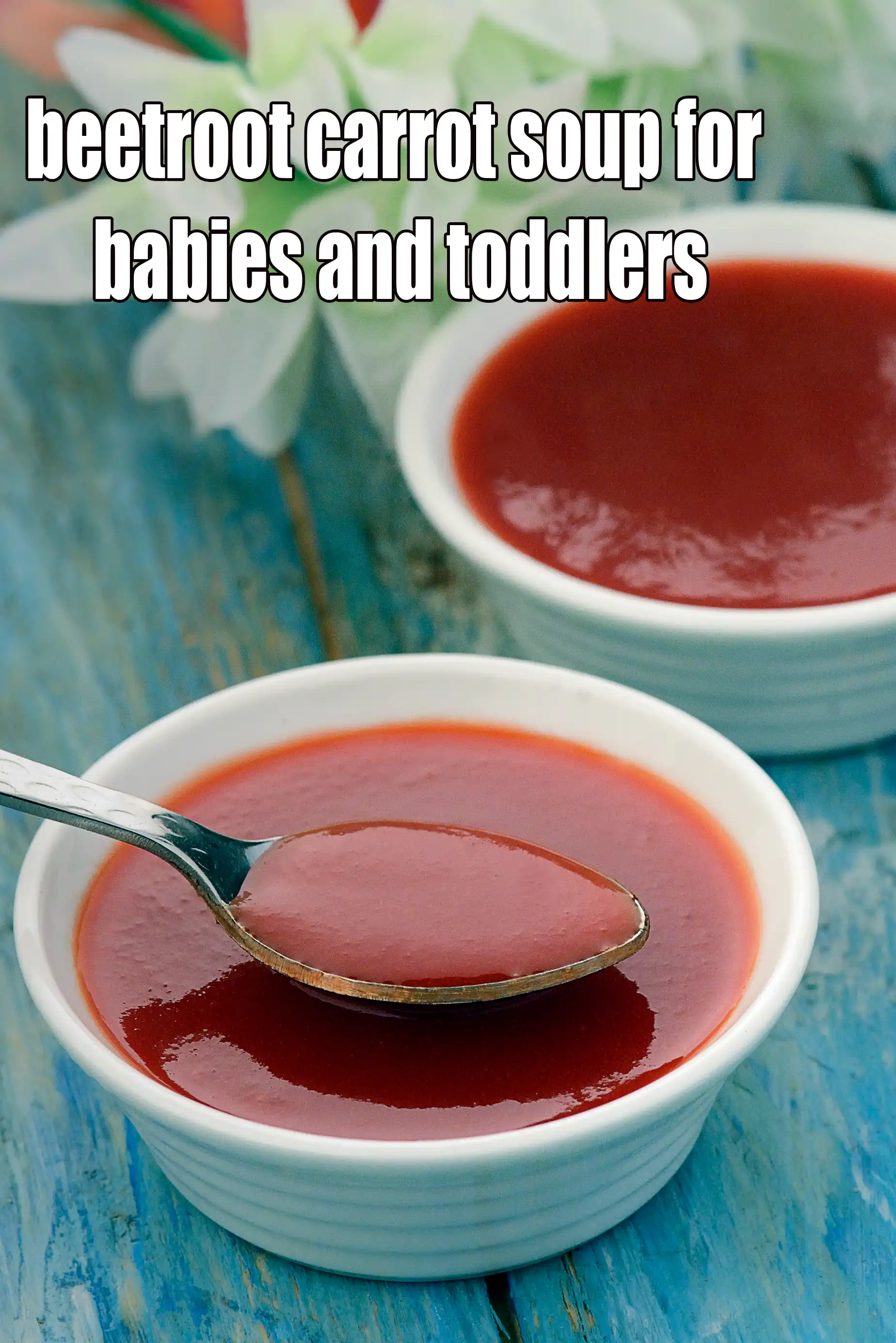 beetroot carrot soup for babies and toddlers | carrot beetroot soup for babies | carrot beetroot soup for kids |