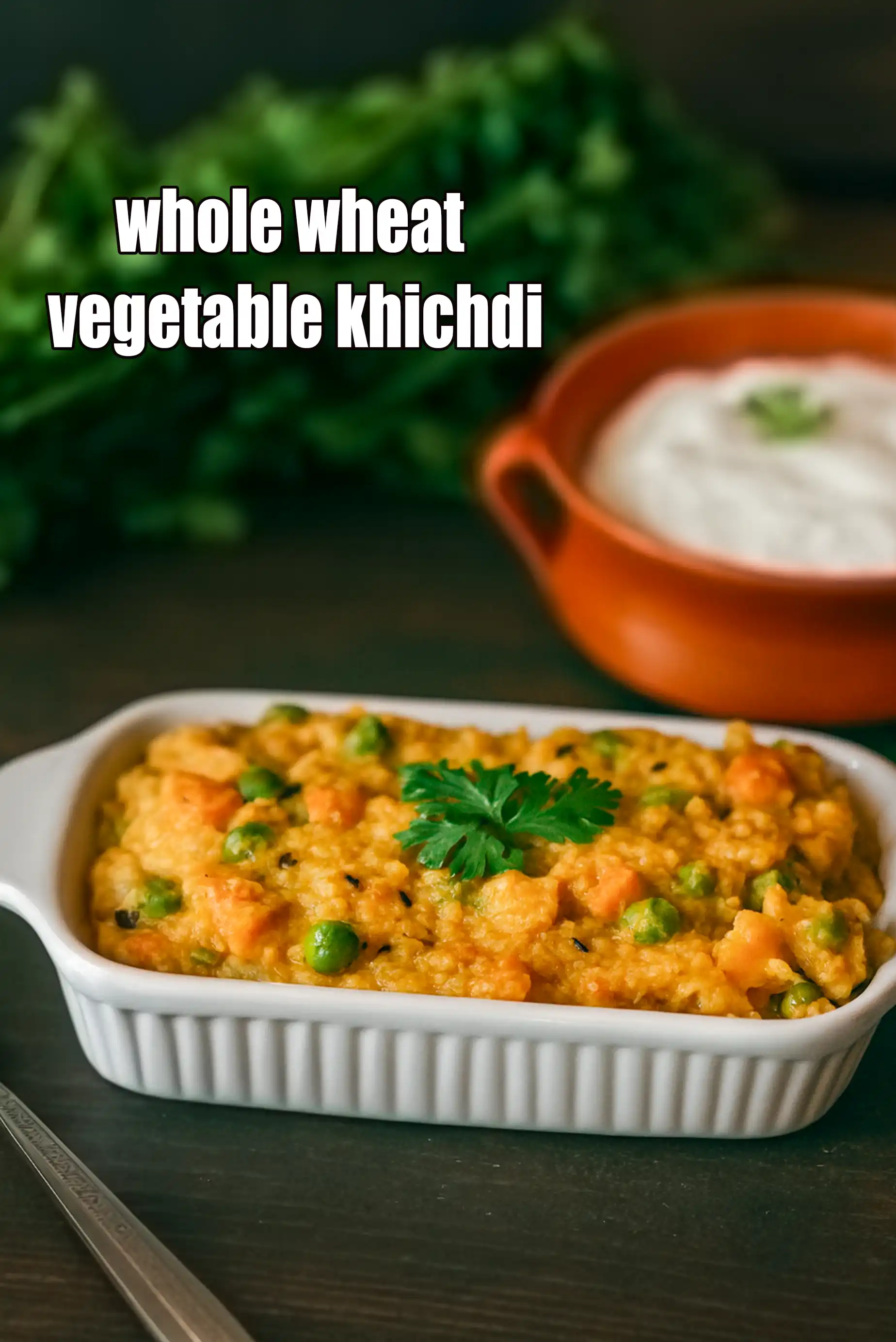 whole wheat vegetable khichdi recipe | whole wheat dal khichdi | healthy Indian khichdi |