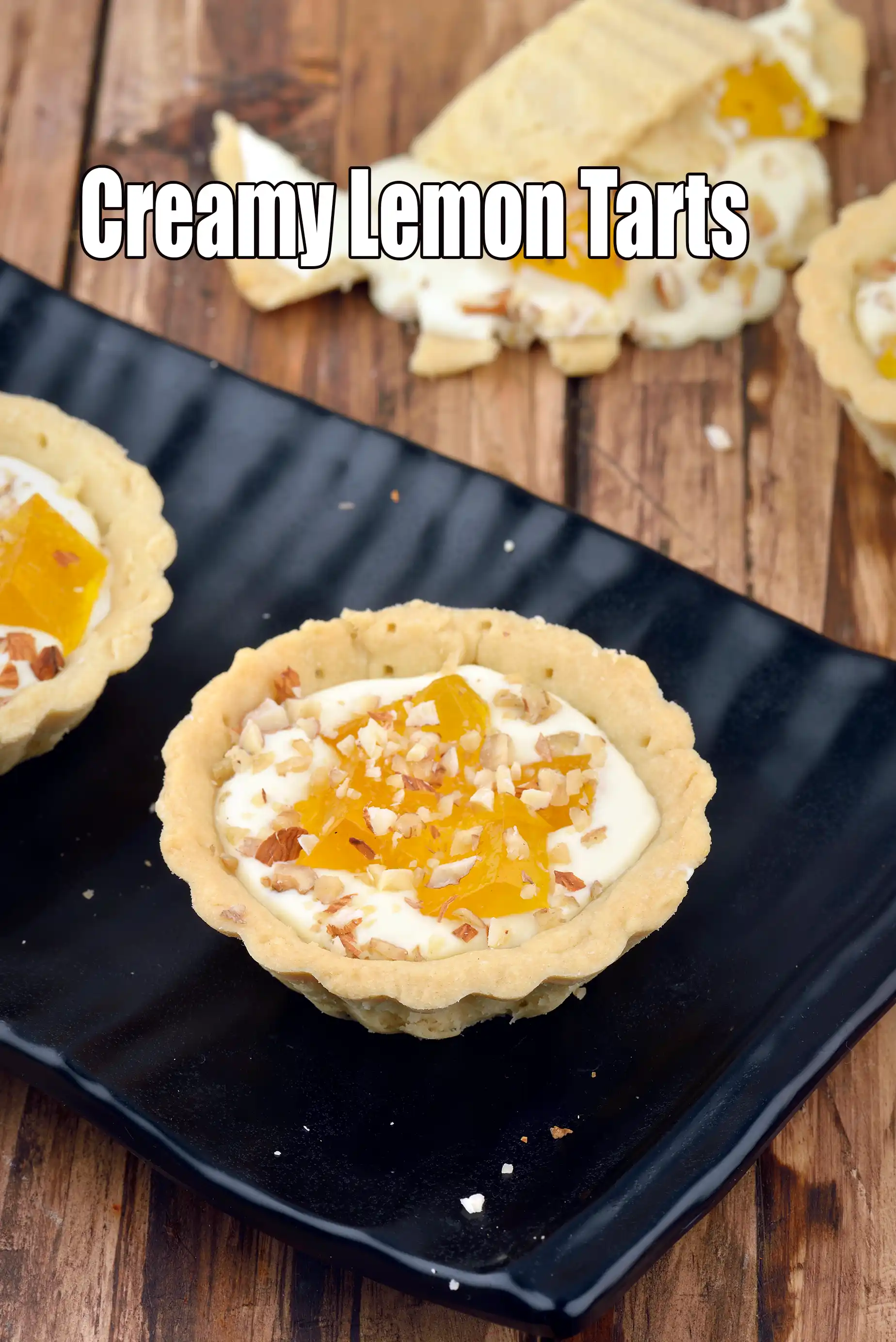 Creamy Lemon Tarts, Eggless recipe