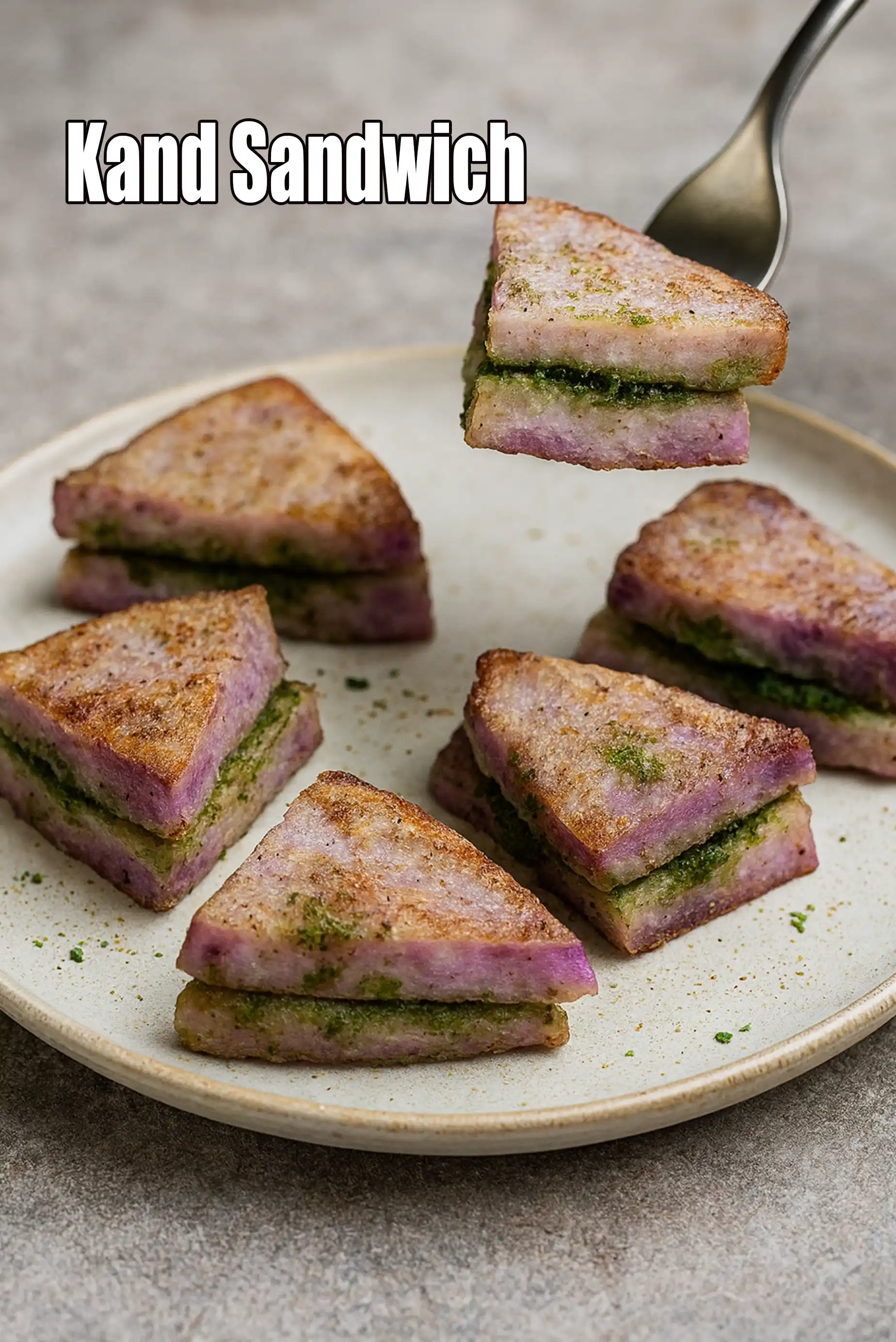 Kand Sandwich, Faraali Purple Yam Sandwich Recipe