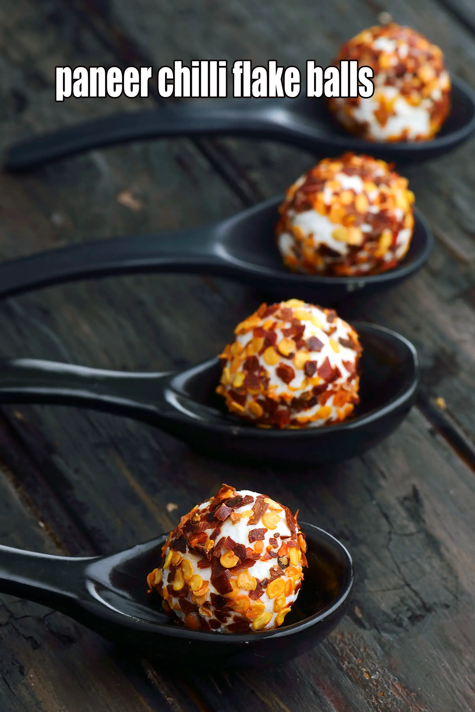 paneer chilli flake balls | healthy Indian snack |