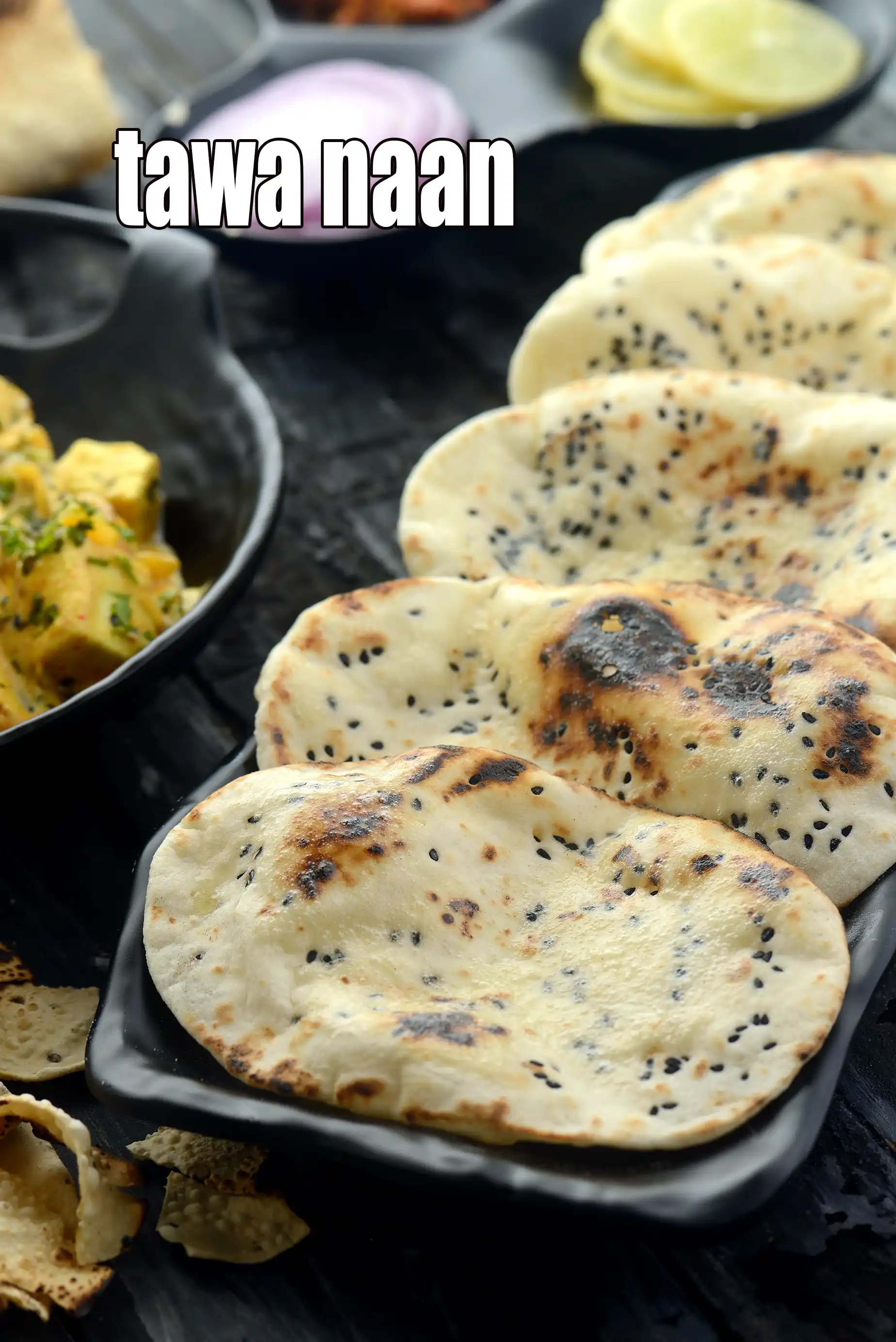 tawa naan recipe | butter naan without tandoor | restaurant style naan at home |